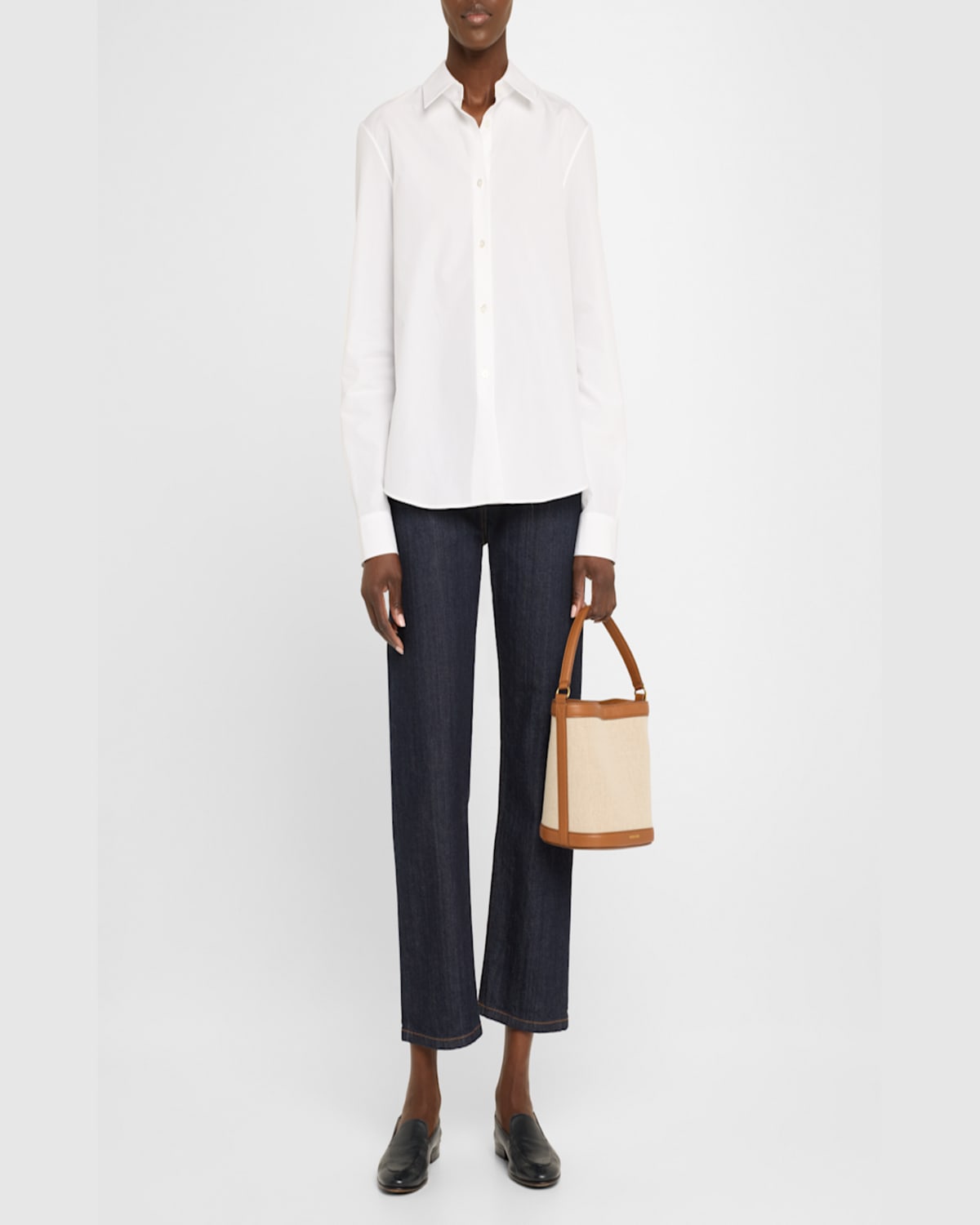 VERONICA BEARD SMALL CANVAS BUCKET BAG 