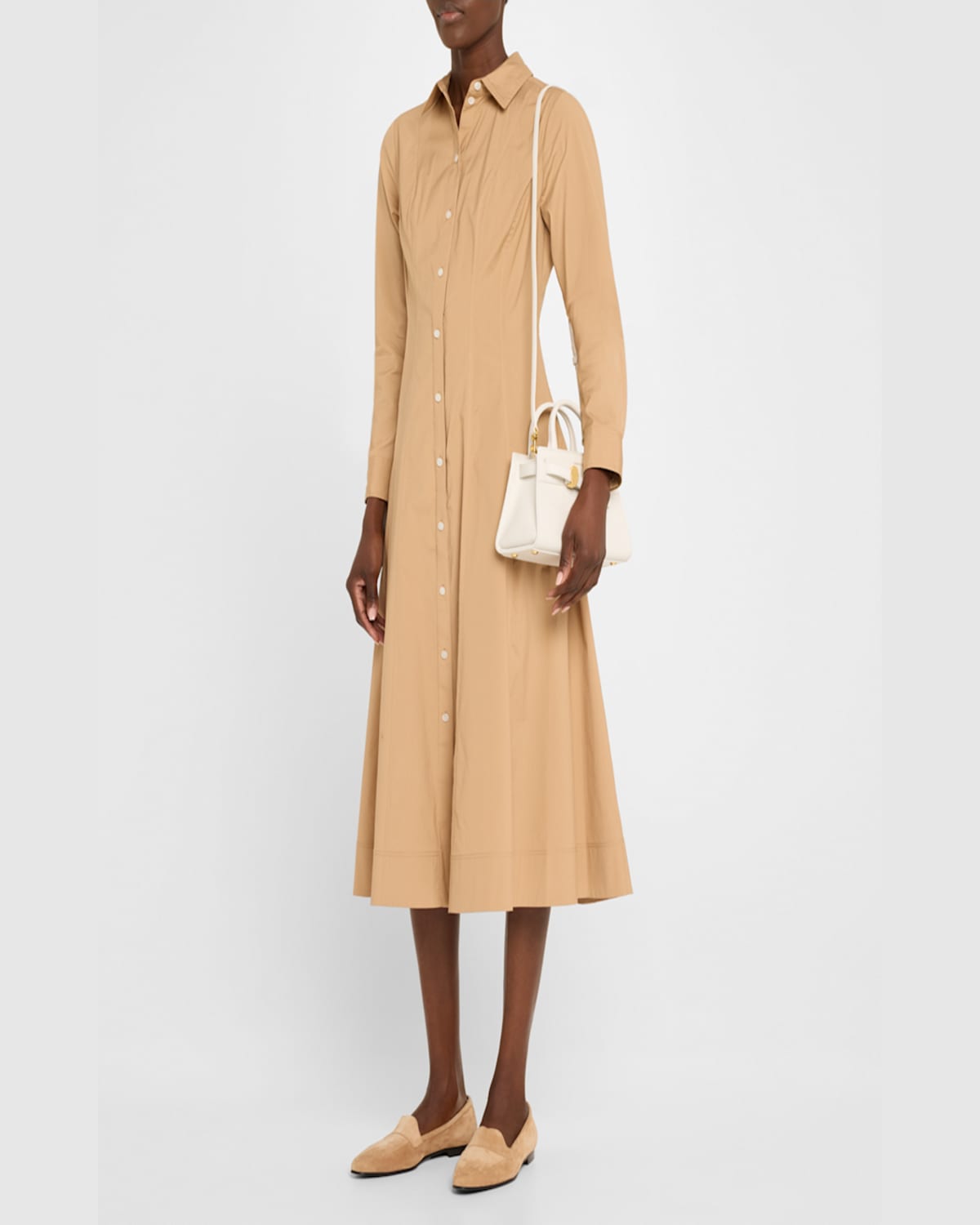 Shop Veronica Beard Dash Mini Leather Crossbody Bag In Hazelwood