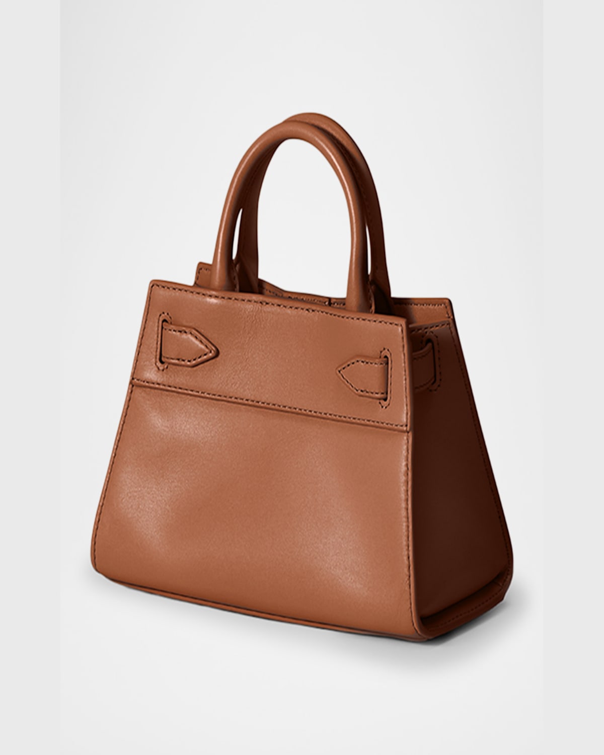 Shop Veronica Beard Dash Mini Leather Crossbody Bag In Hazelwood