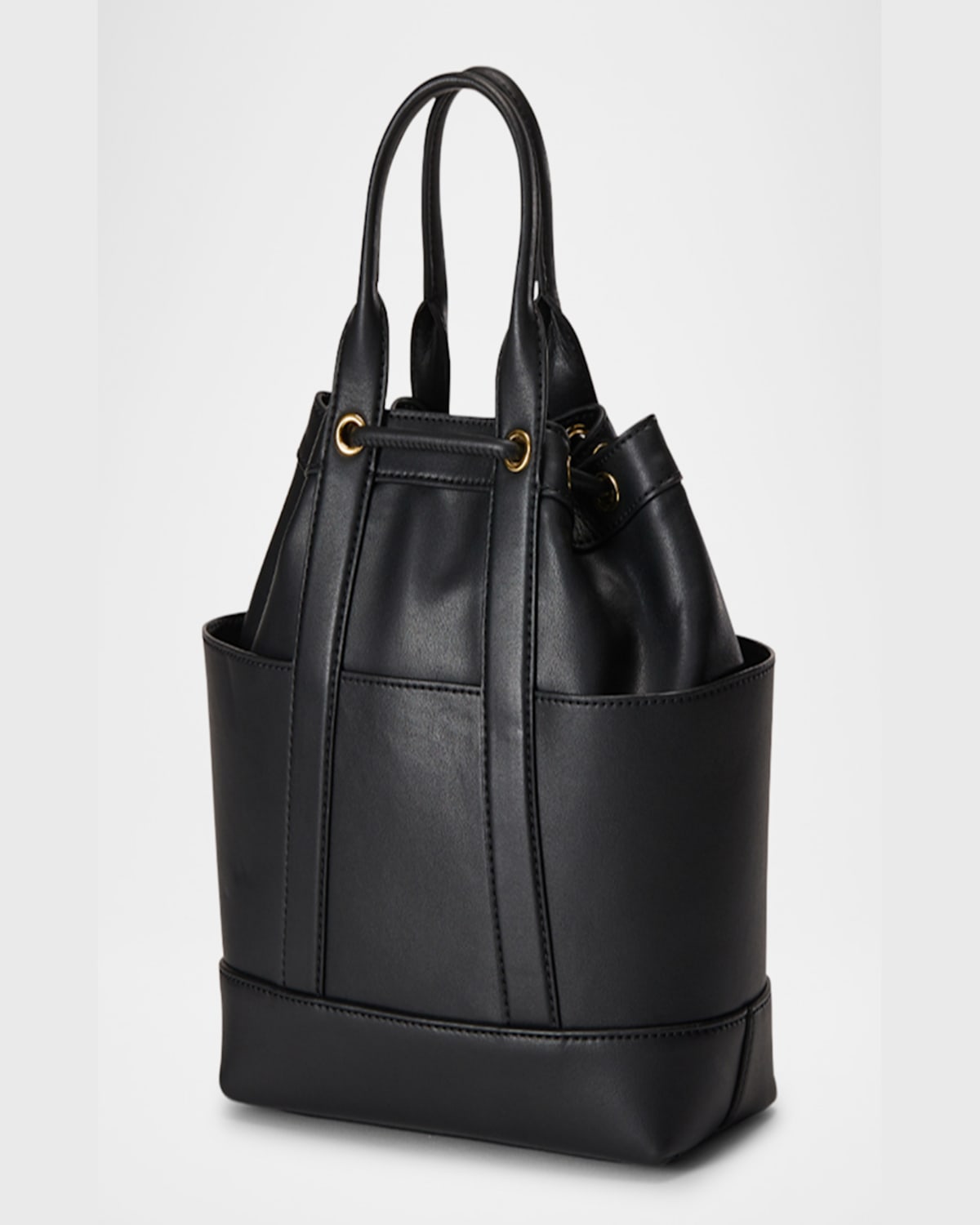 VERONICA BEARD GOODY DRAWSTRING LEATHER CROSSBODY BAG 