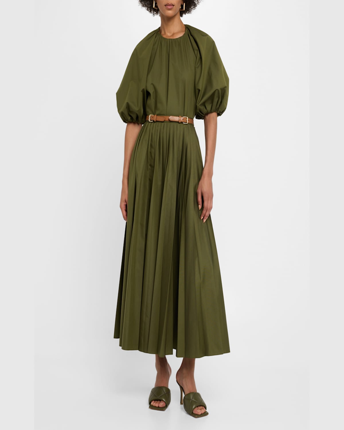 DICE KAYEK PUFF-SLEEVE GATHERED SHIRT 