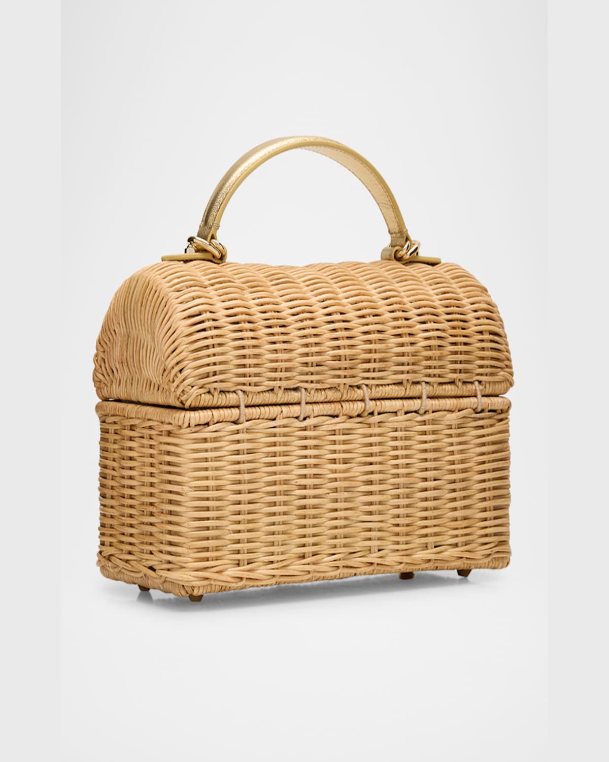 Judith Leiber Isla Basket Rattan Top-handle Bag In Cnatu