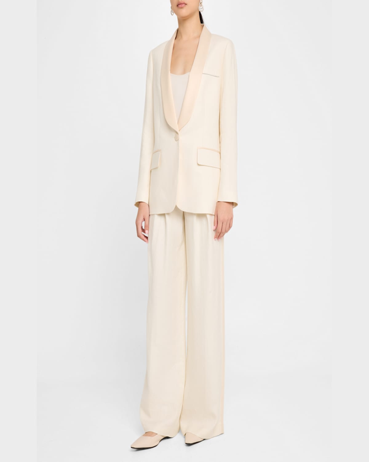 PESERICO SINGLE-BUTTON SMOKING JACKET 