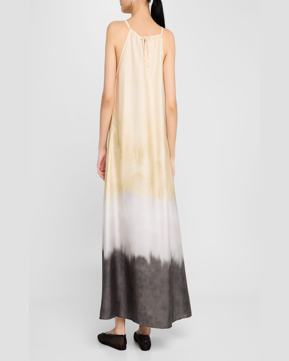 Shop Peserico Sleeveless Ombre Maxi Dress In Quartz Sand