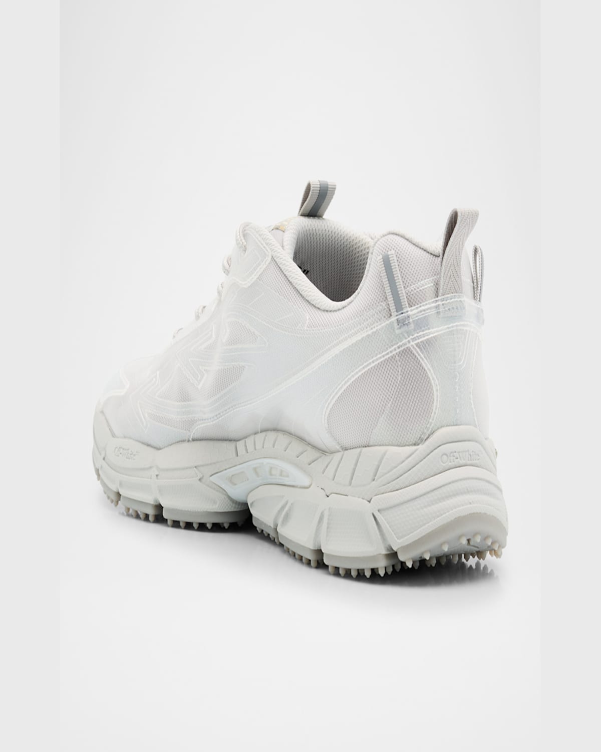 Off-white Men's Be Right Back Mesh Runner Sneakers In Animation Trasparent Gr