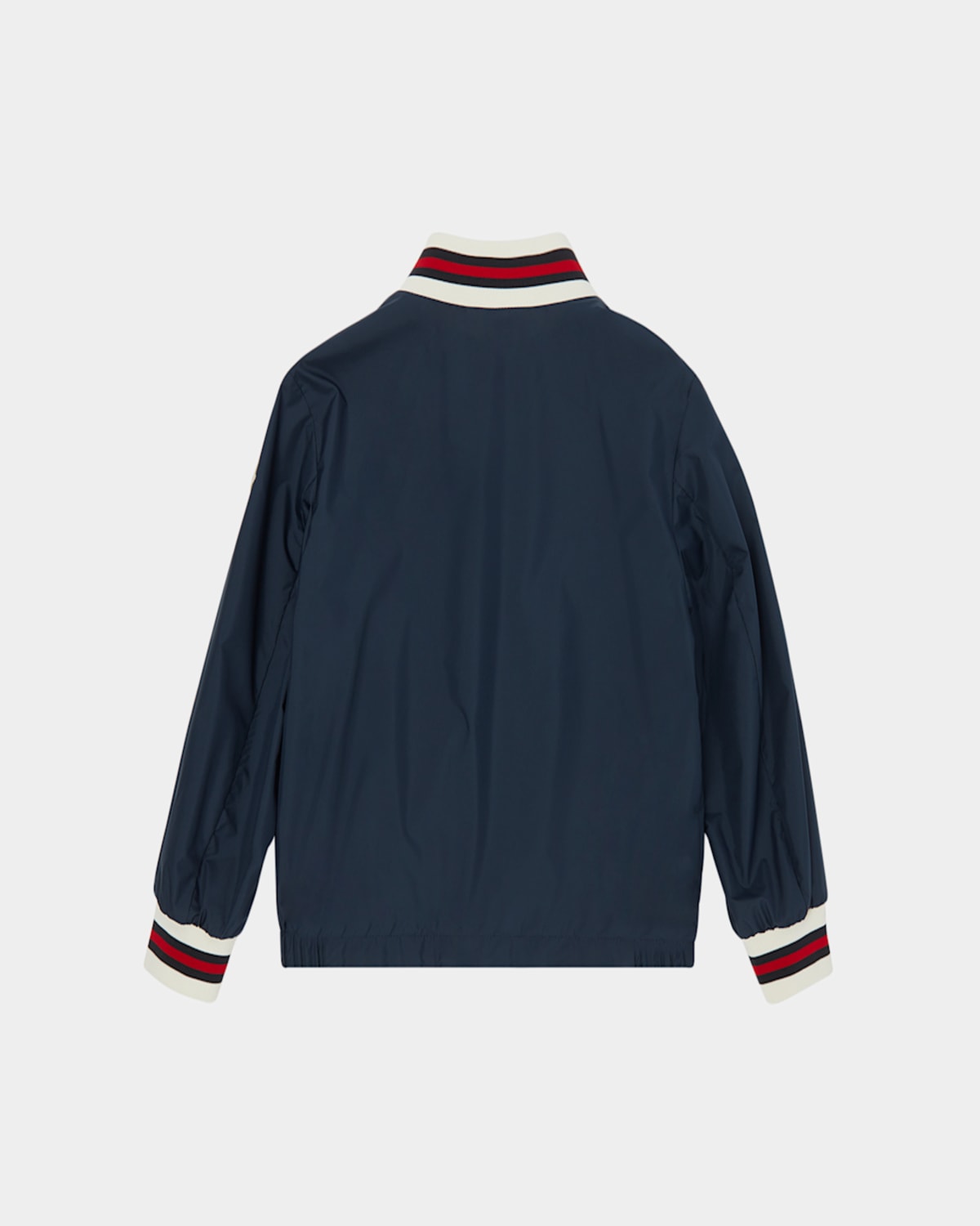 Moncler Maki Tricolour-trim Woven Bomber Jacket 4-14 Years Blue Night In Blue Nights
