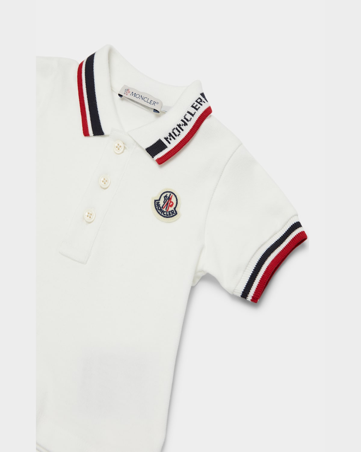 Moncler Boys' Polo & Shorts Set - Baby, Little Kid, Little Kid In White