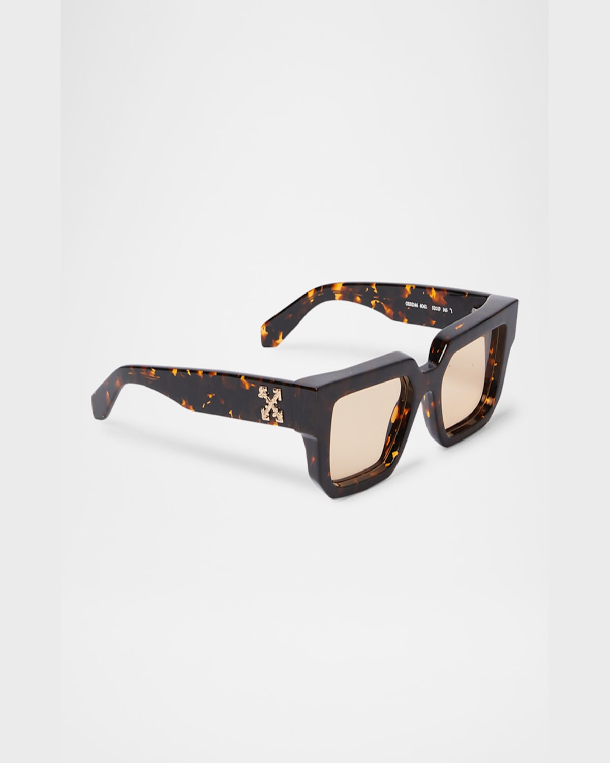 Off-white Full Frame Sunglasses In 16062havana Camel