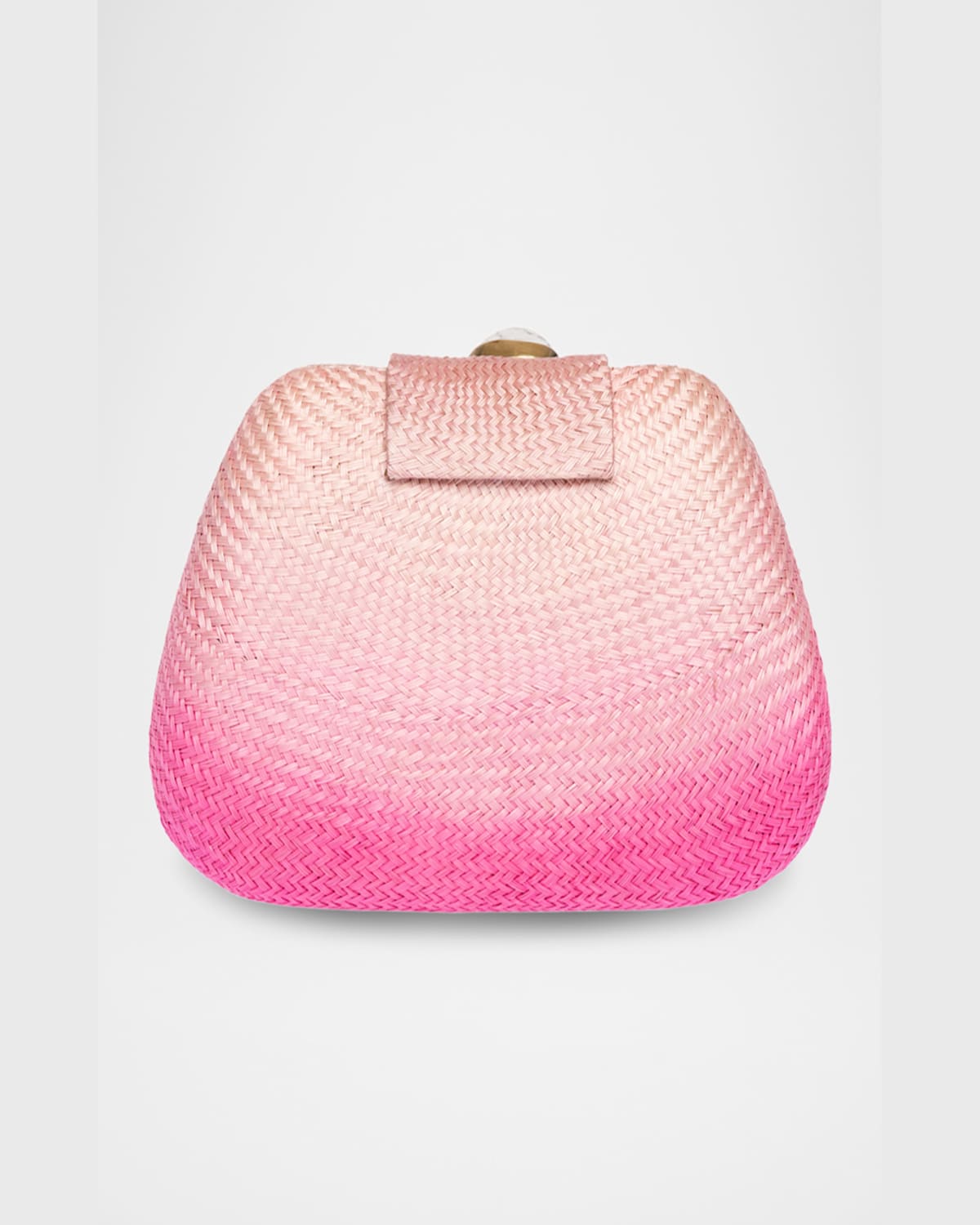Rafe Tamu Stone Tassel Woven Clutch Bag In Pink