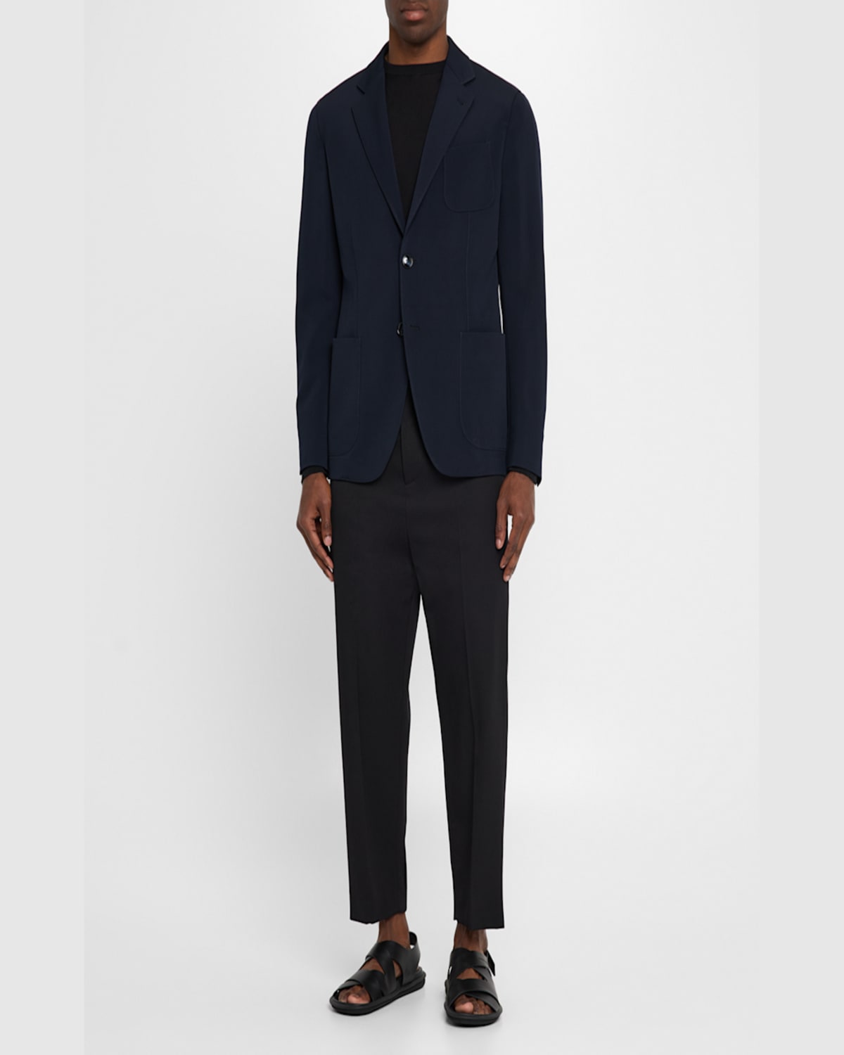 Giorgio Armani Men's Upton Patch-pocket Sport Coat In Grey