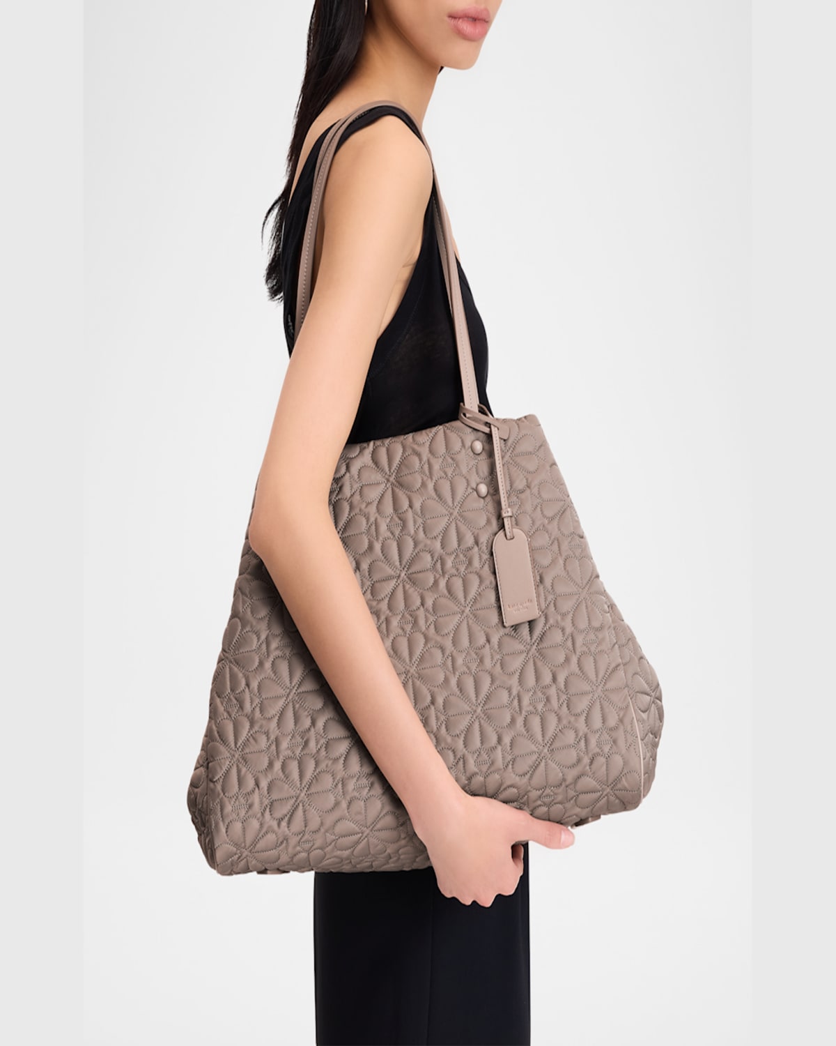 Kate Spade Tilly Large Quilted Fabric Tote Bag In City Scape.
