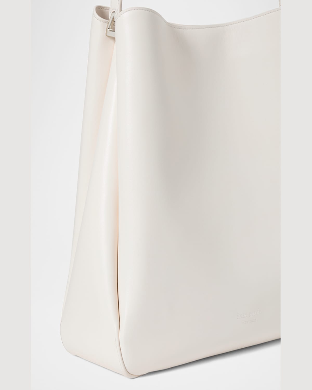 Kate Spade New York Large Grace Leather Shoulder Bag In Cream.