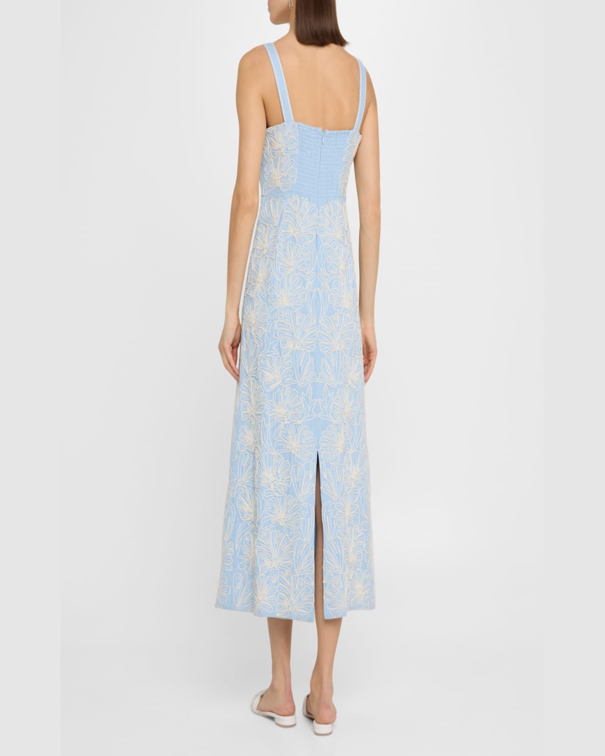 Veronica Beard Ella Floral A-line Midi Dress