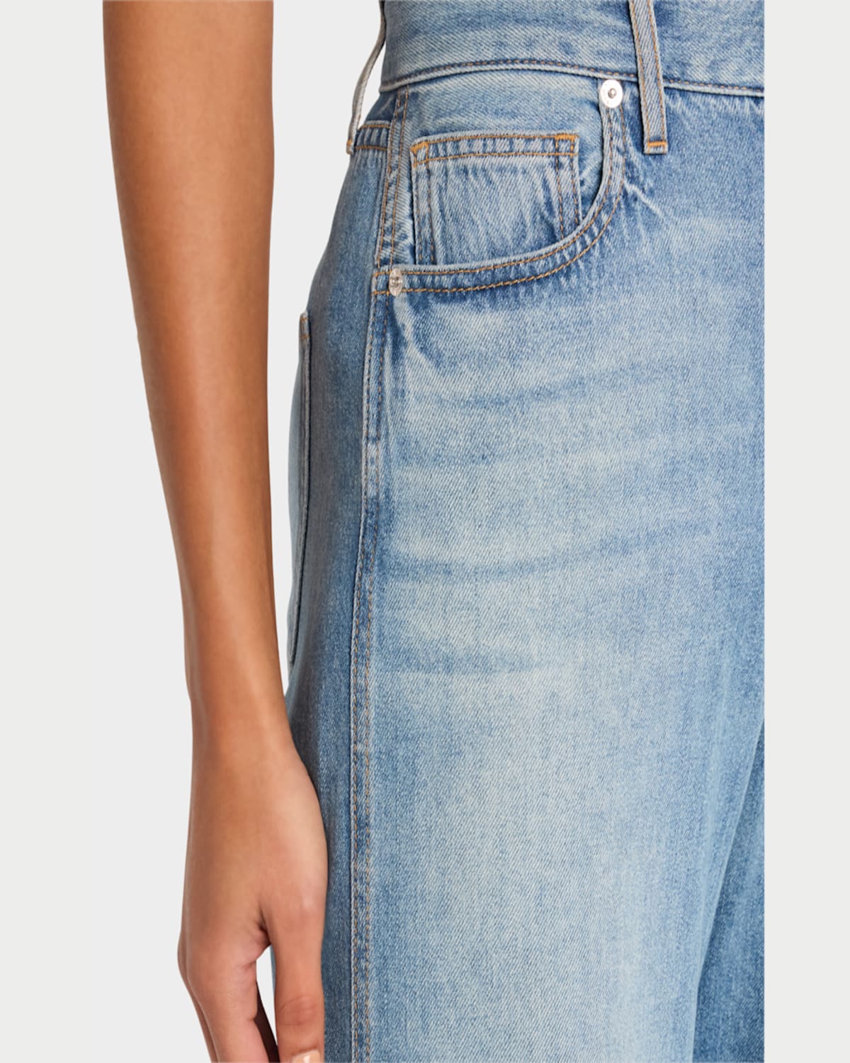 Veronica Beard Kasey High Rise Wide Leg Jeans In Dusted Glare In Dusted Glare