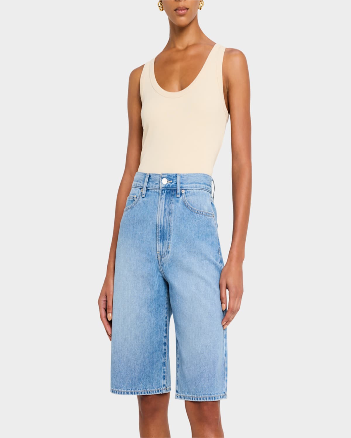 Veronica Beard Birke Scoop-neck Tank Top In Limestone