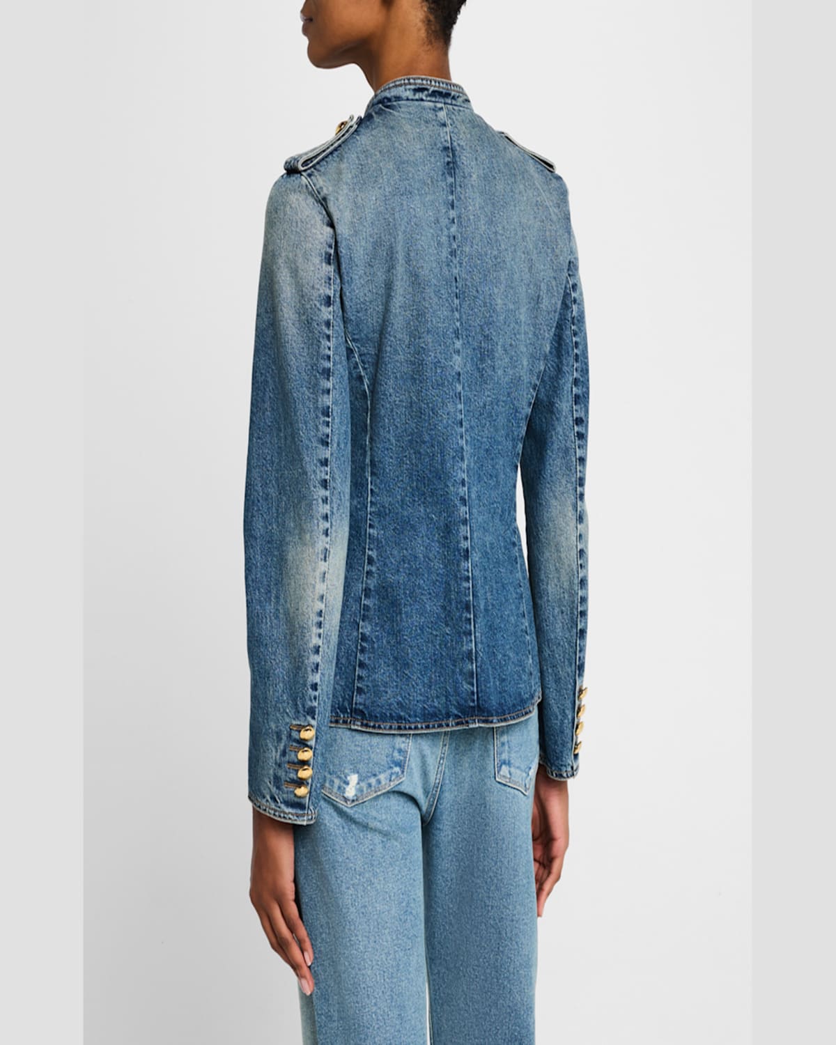Nili Lotan Geraldine Denim Jacket In Geraldine Denim Jacket