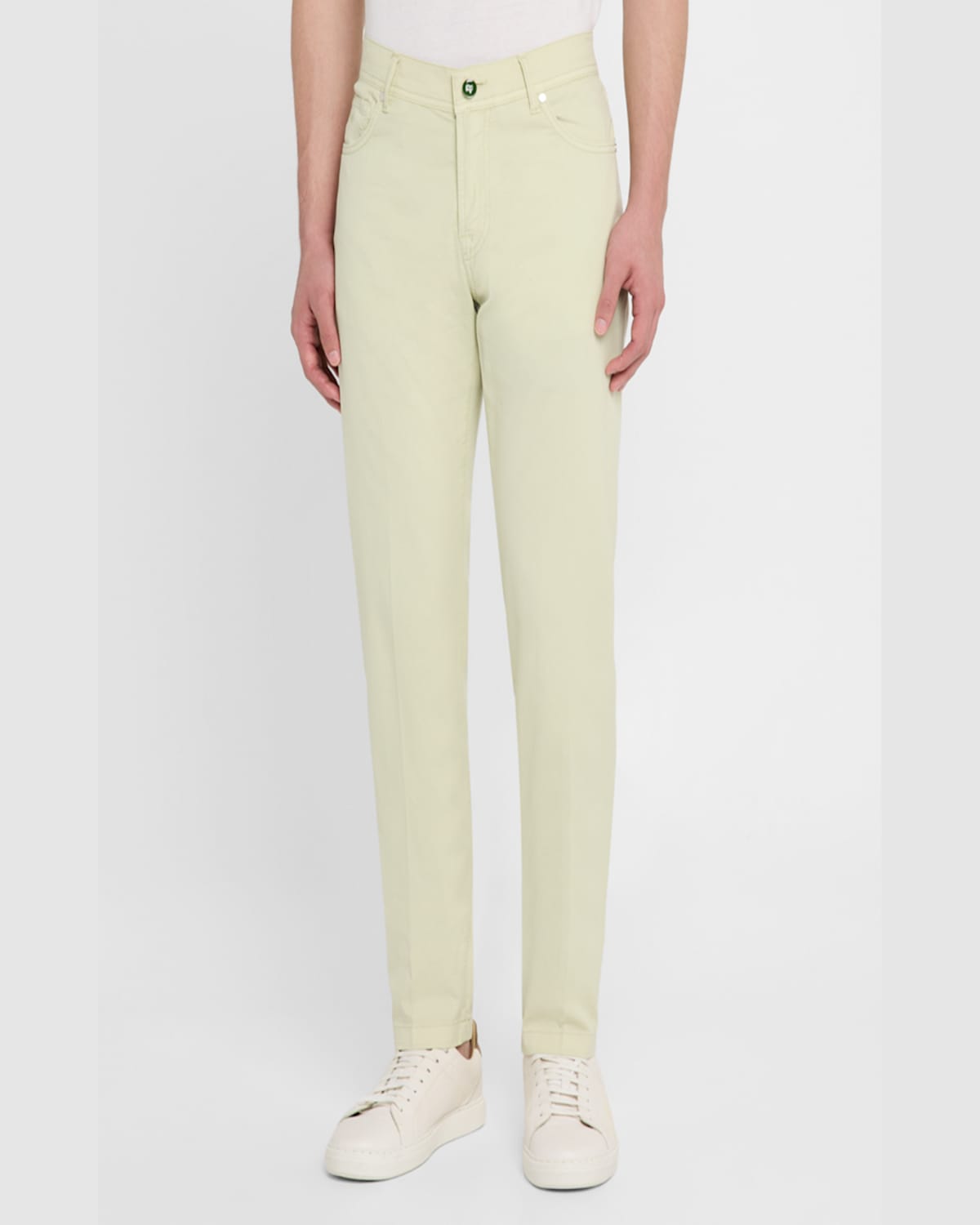 Marco Pescarolo Men's Superlight Micropique 5-pocket Pants In Light Green