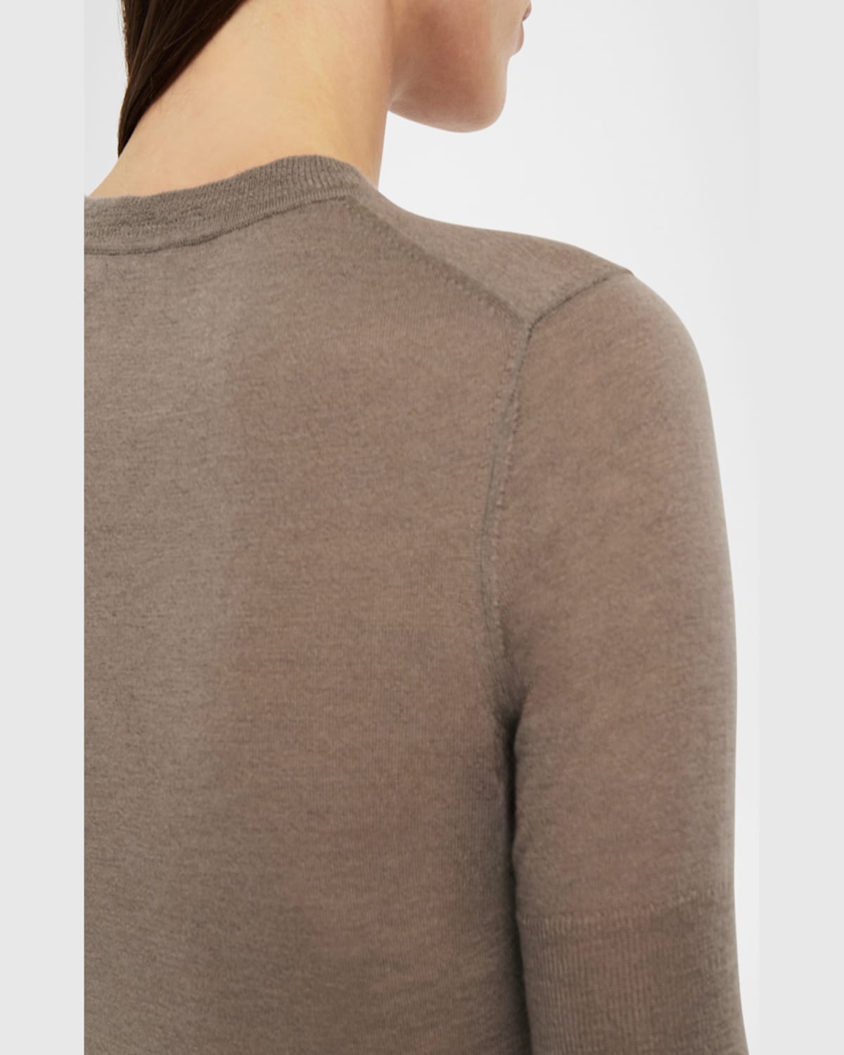 Joseph Womens Escargot Cashair Short-sleeved Cashmere Top In Escargot
