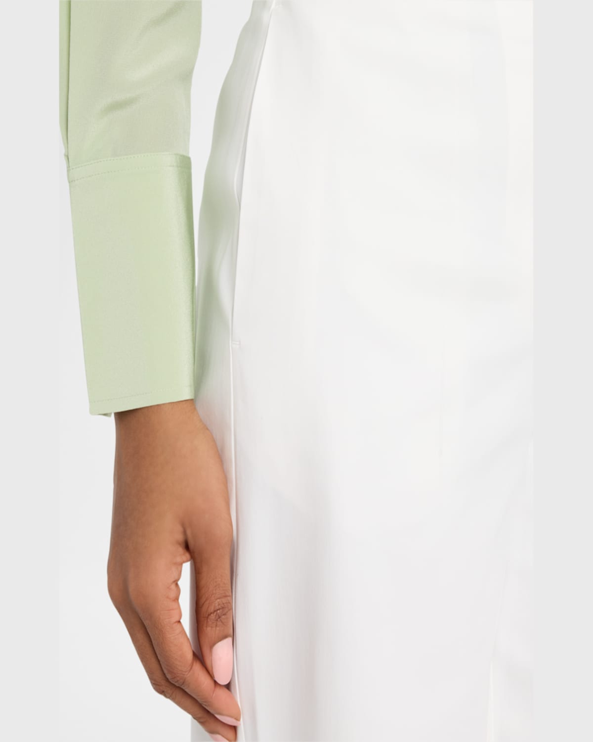 Joseph Temple Cropped Stretch Gabardine Pants In Ivory