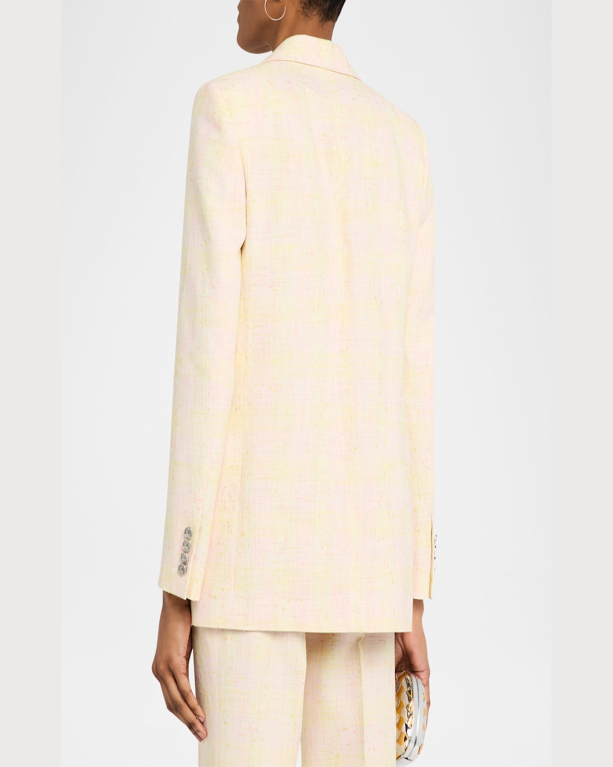Etro Irridescent Sb Jacket In Multicol On Beige Ba