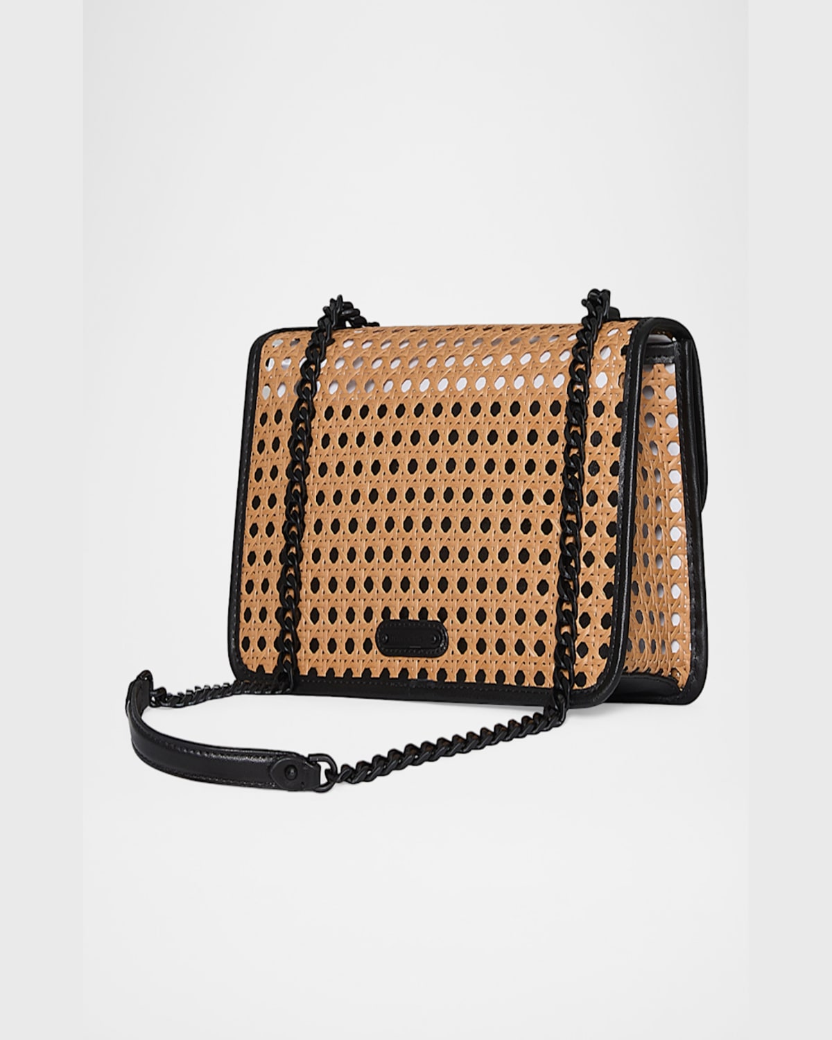 Rebecca Minkoff Megan Flap Cutout Shoulder Bag In Naturalblack