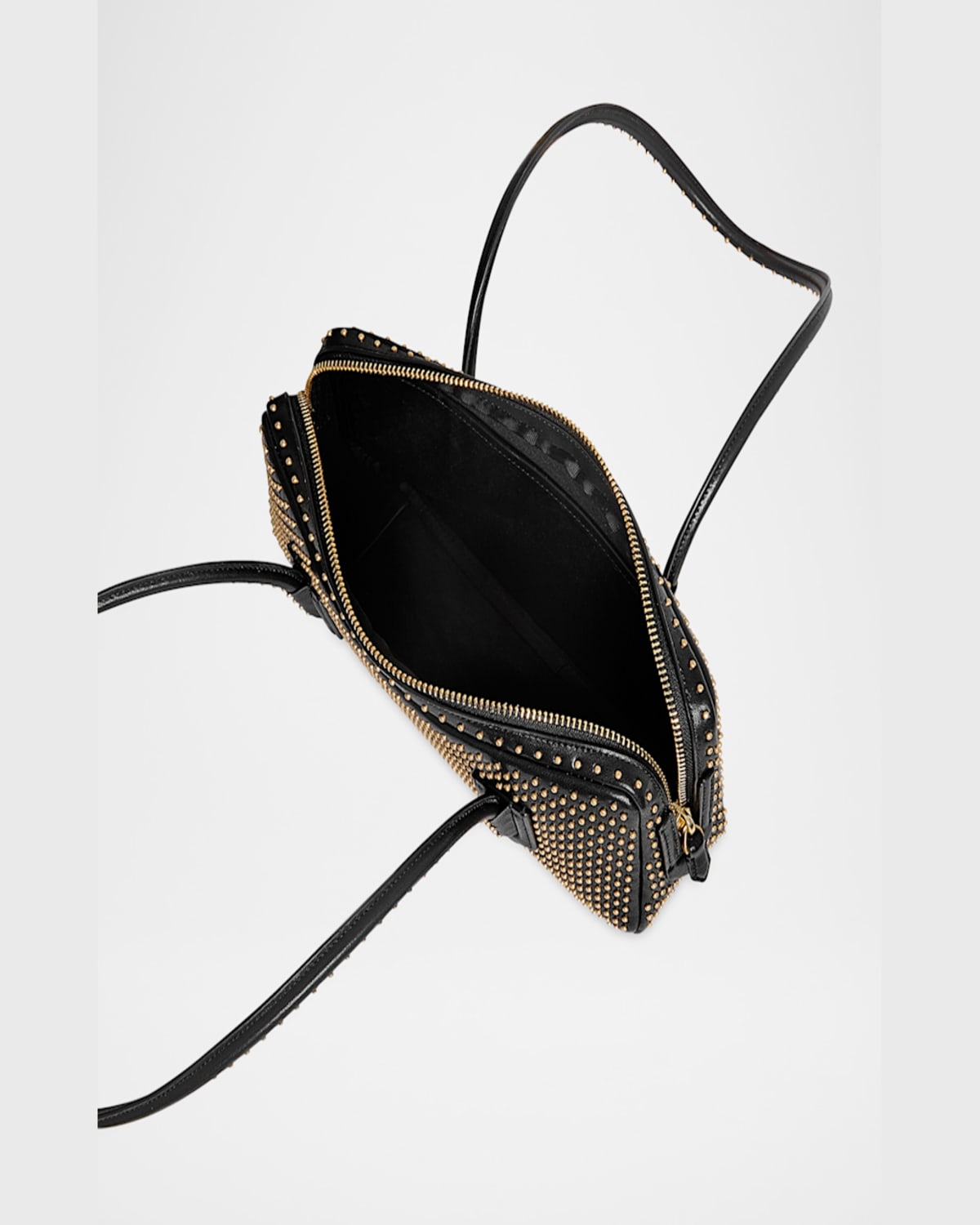 Rebecca Minkoff The Brief Studded Leather Shoulder Bag In Black