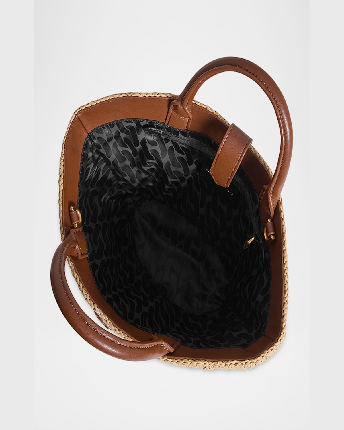 Rebecca Minkoff Megan Mini Fan Tote Bag In Naturaltawny