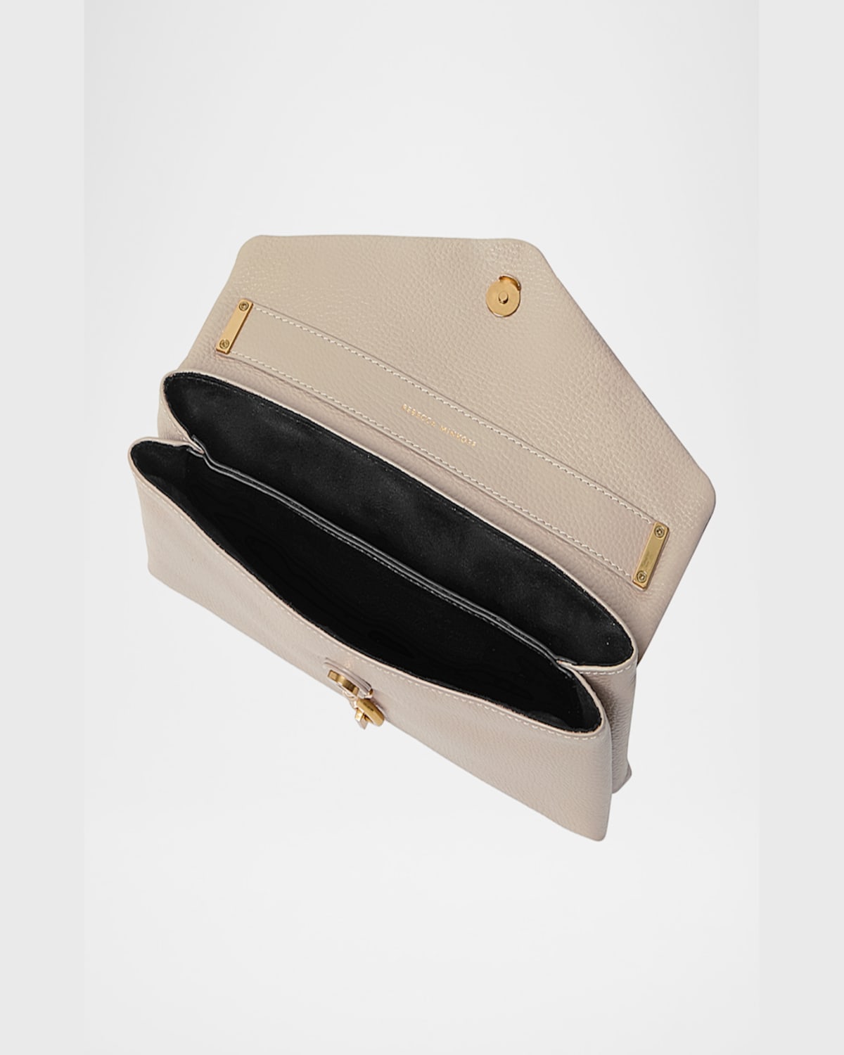 Rebecca Minkoff Megan East-west Leather Crossbody Bag In Stone