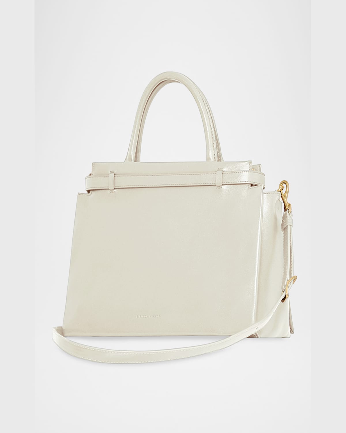 Rebecca Minkoff Insider Leather Shoulder Bag In Porcelain