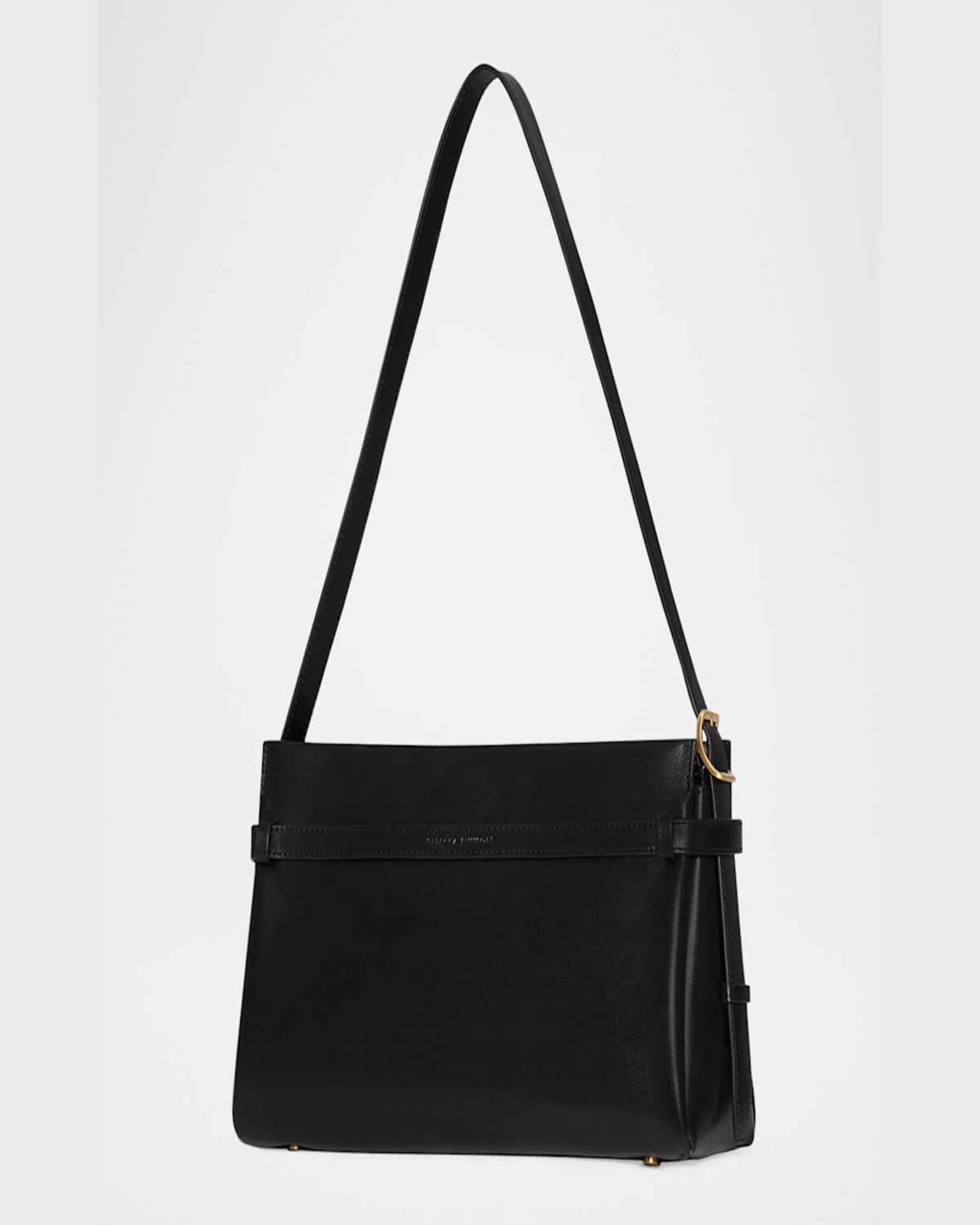 Rebecca Minkoff Small Insider Leather Shoulder Bag In Black