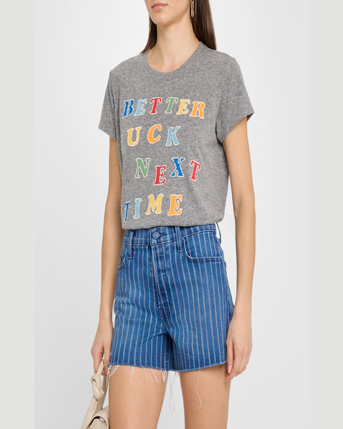 Mother Womens The Boxy Goodie Goodie Brand-print Cotton-jersey T-shirt Better Luck Next Time In Better Luck Next Time