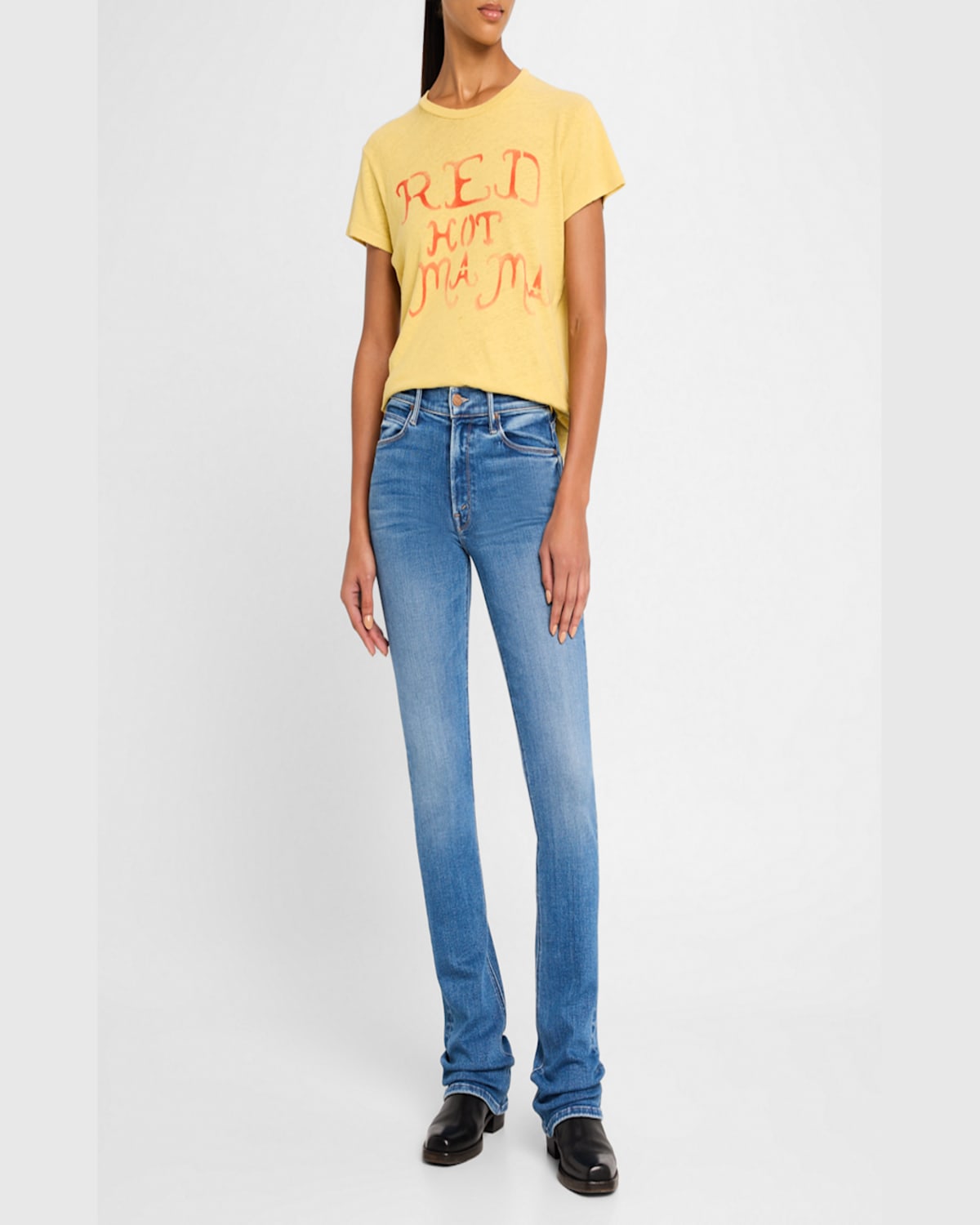 Mother The Runaway Flare Leg Jeans In Ready Set Go