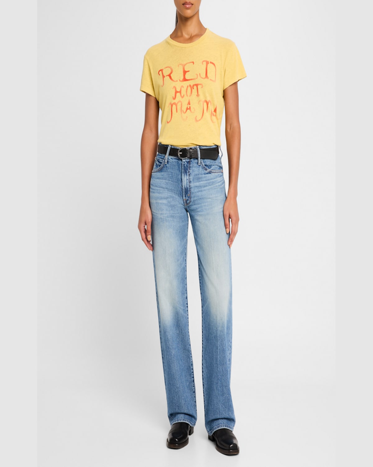 Mother The Dodger Sneak Jeans In Im A Winner