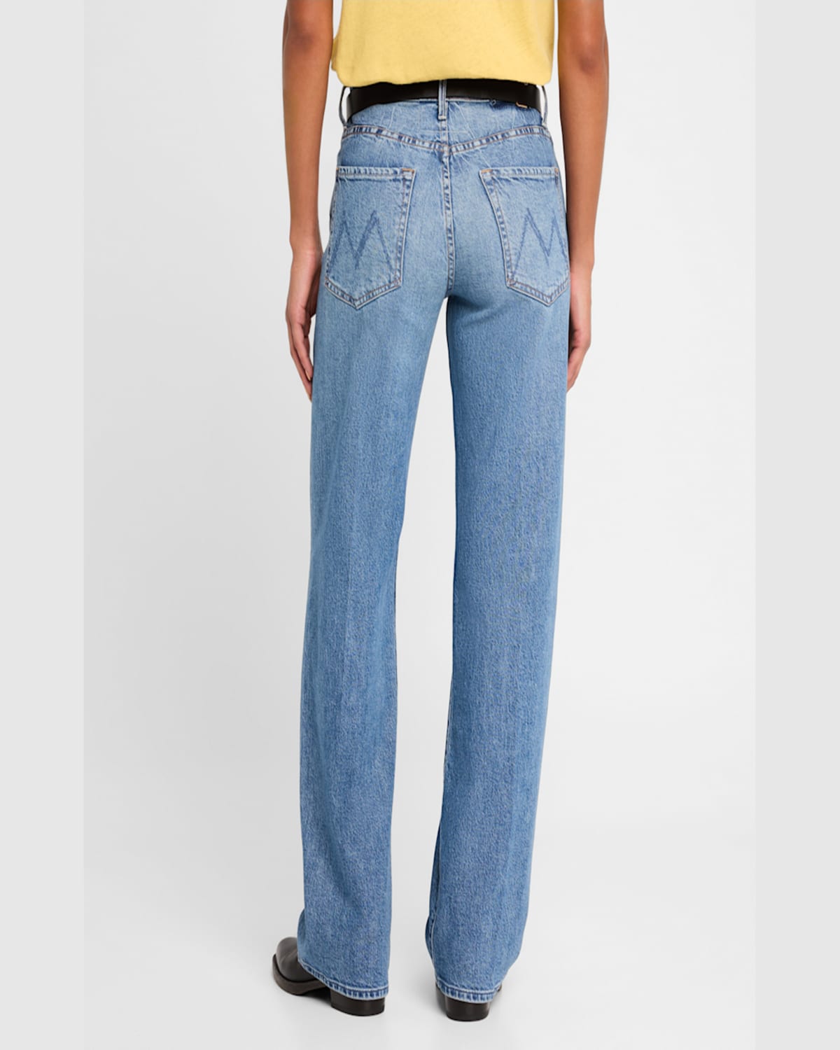 Mother The Dodger Sneak Jeans In Im A Winner