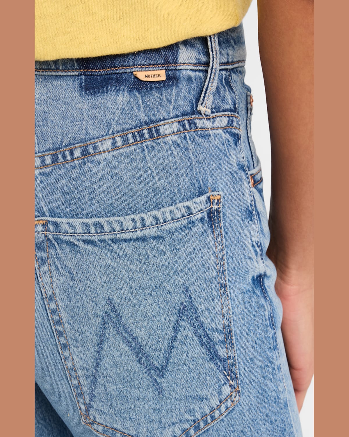 Mother The Dodger Sneak Jeans In Im A Winner