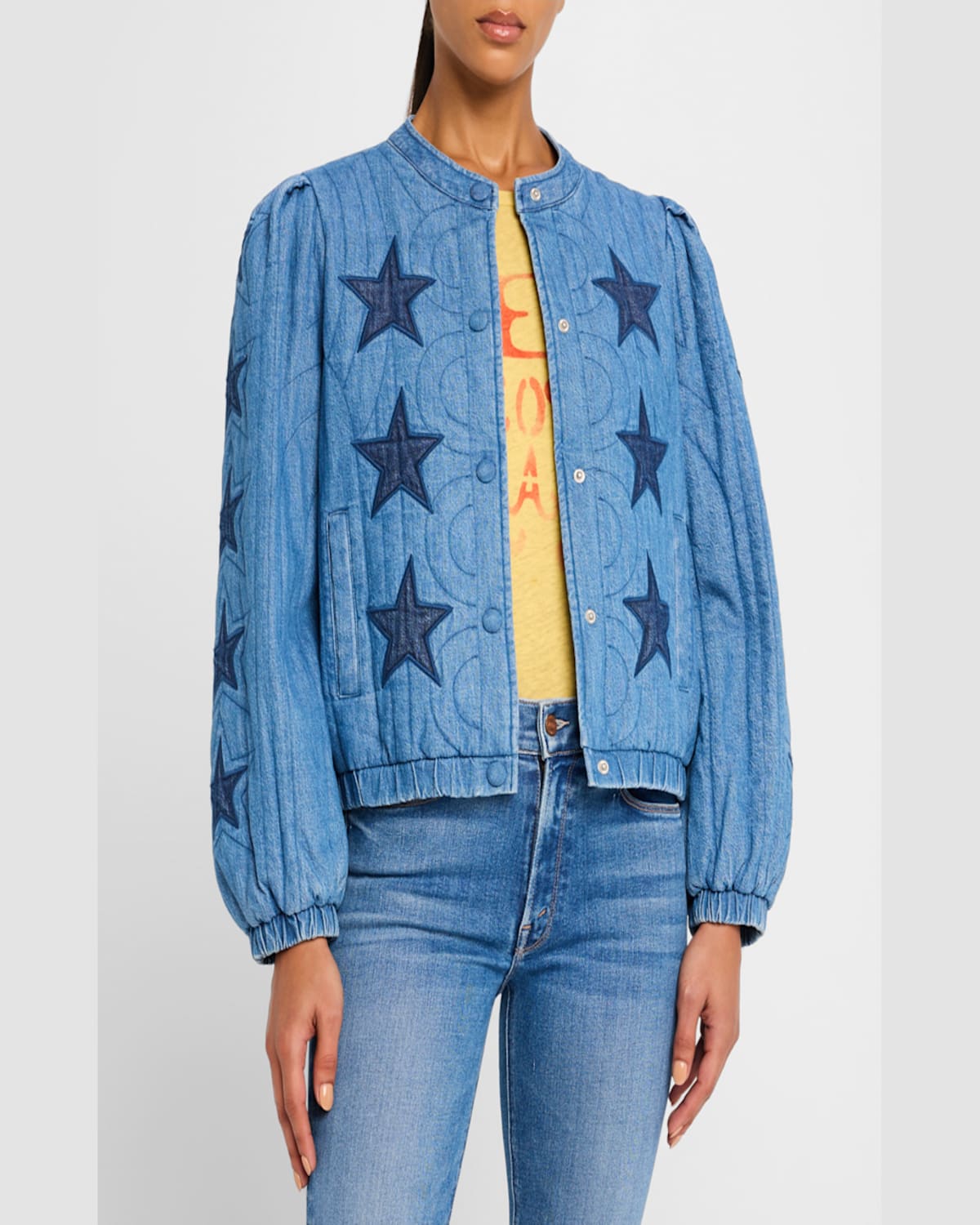 MOTHER THE ROUGH PUFF BOMBER JACKET 