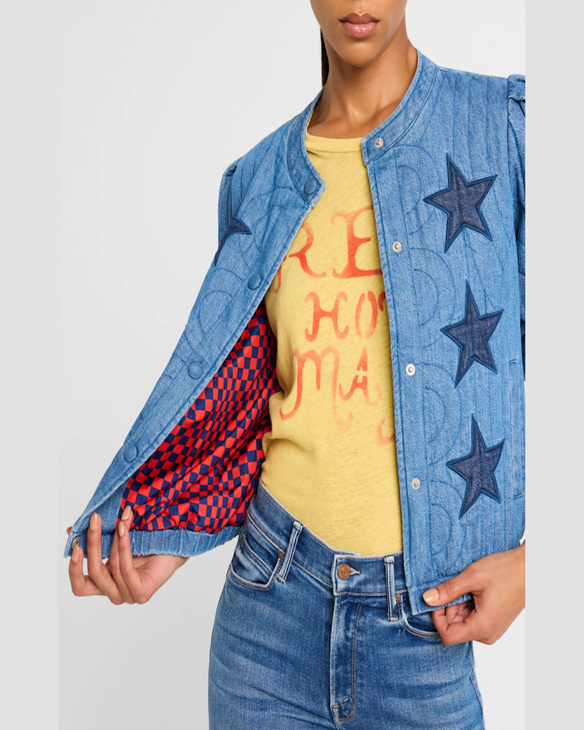 MOTHER THE ROUGH PUFF BOMBER JACKET 