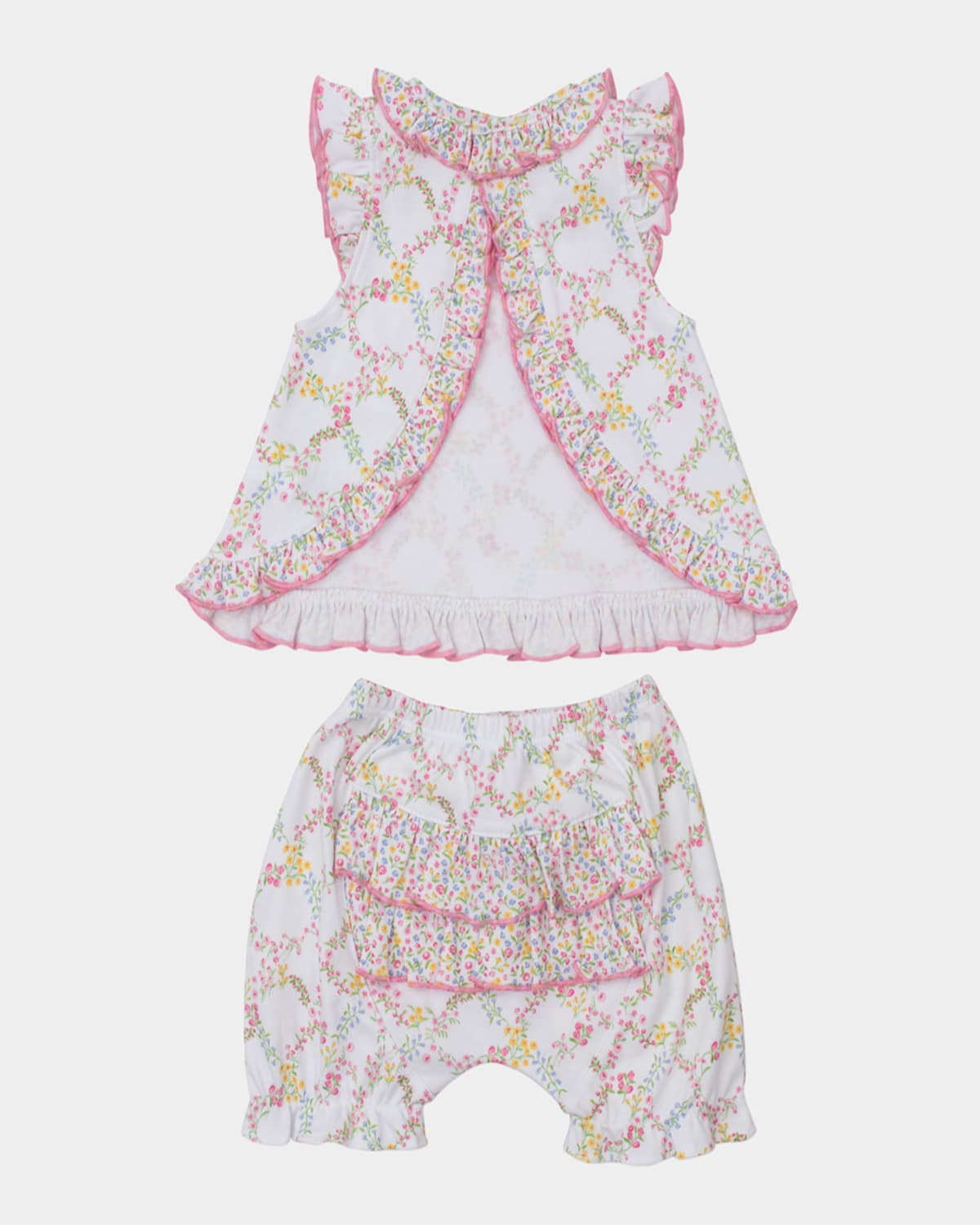 KISSY KISSY GIRL'S GARDEN TRELLIS SUNSUIT SET MIX 