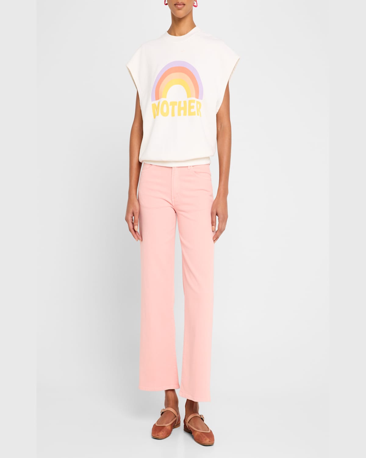 Shop Mother The Drop Square Graphic T-shirt In Over