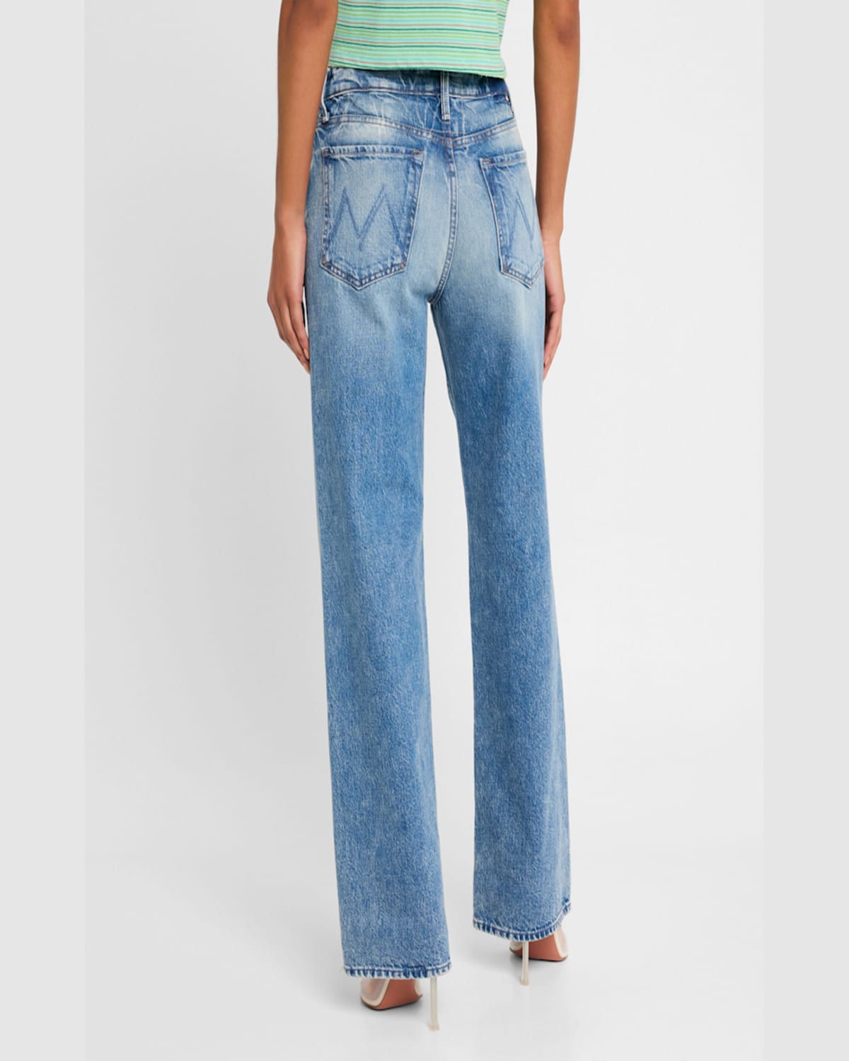Mother The Dodger Sneak Jeans In Wipeout