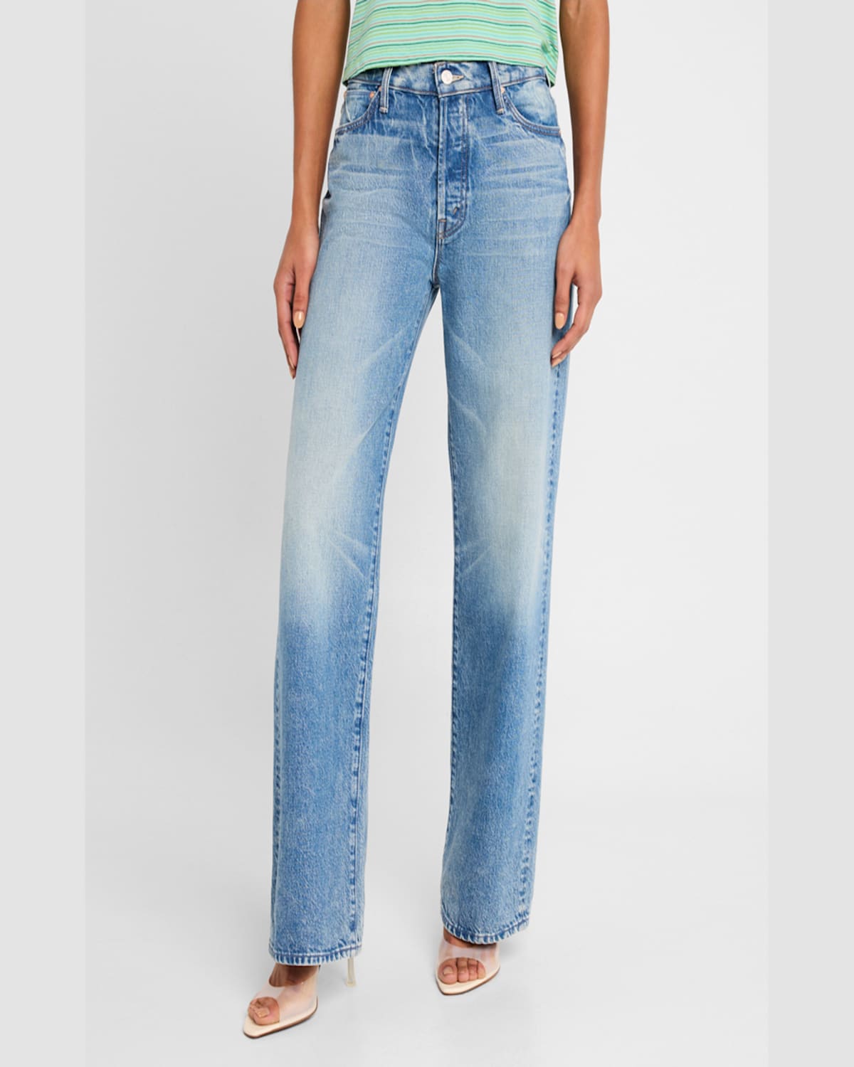 Mother The Dodger Sneak Jeans In Wipeout