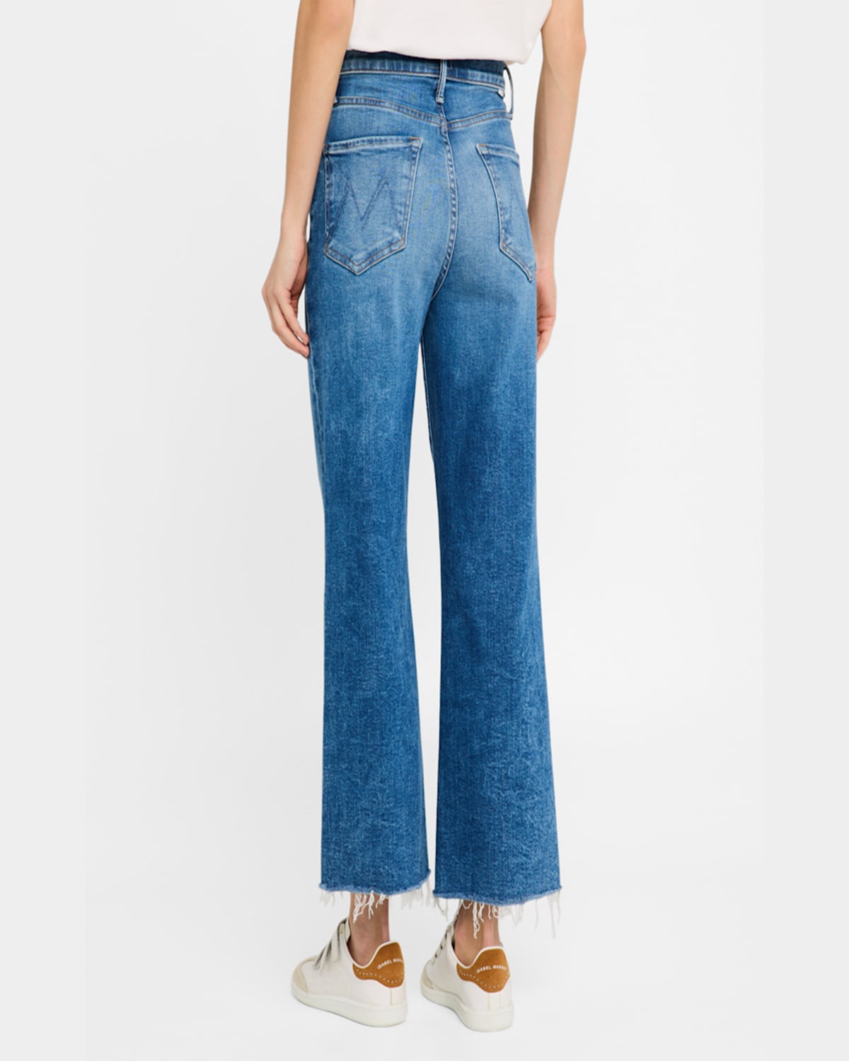 Mother The Weekender Fray A Groovy Kind Of Love Jeans In Bitchn