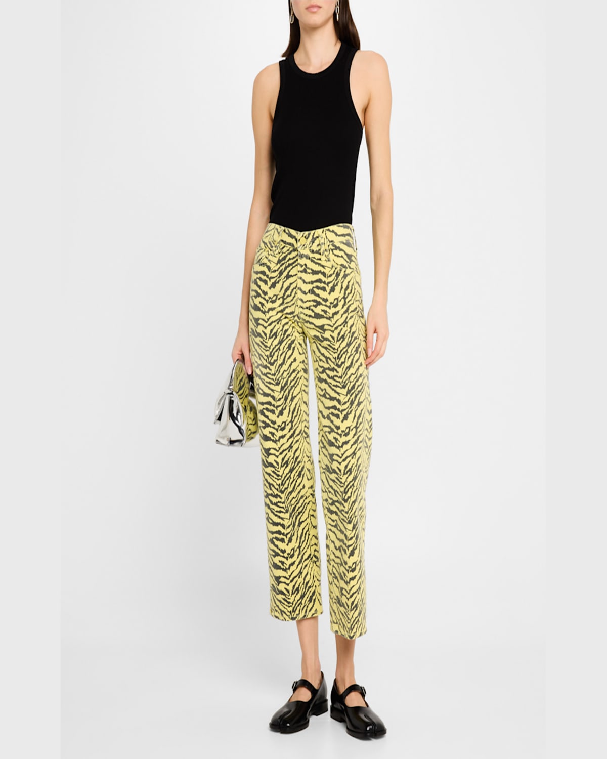 Mother The Mid-rise Zip Rambler Ankle Jeans In Catcall