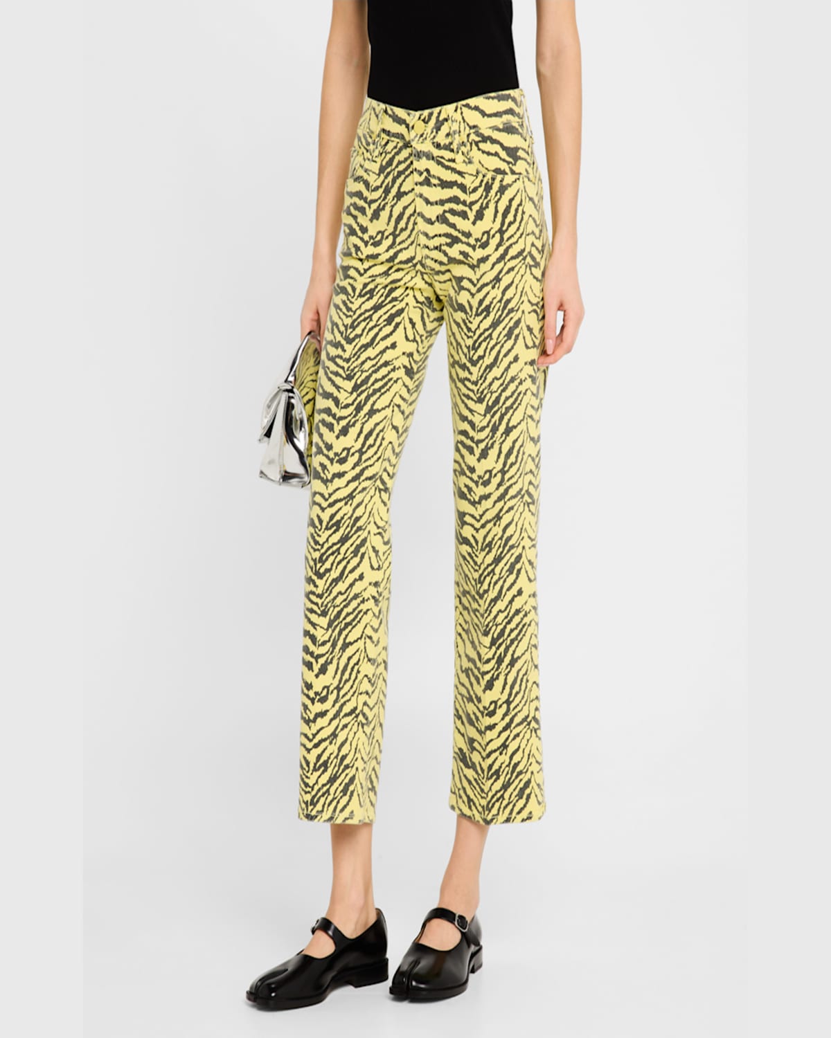 Mother The Mid-rise Zip Rambler Ankle Jeans In Catcall