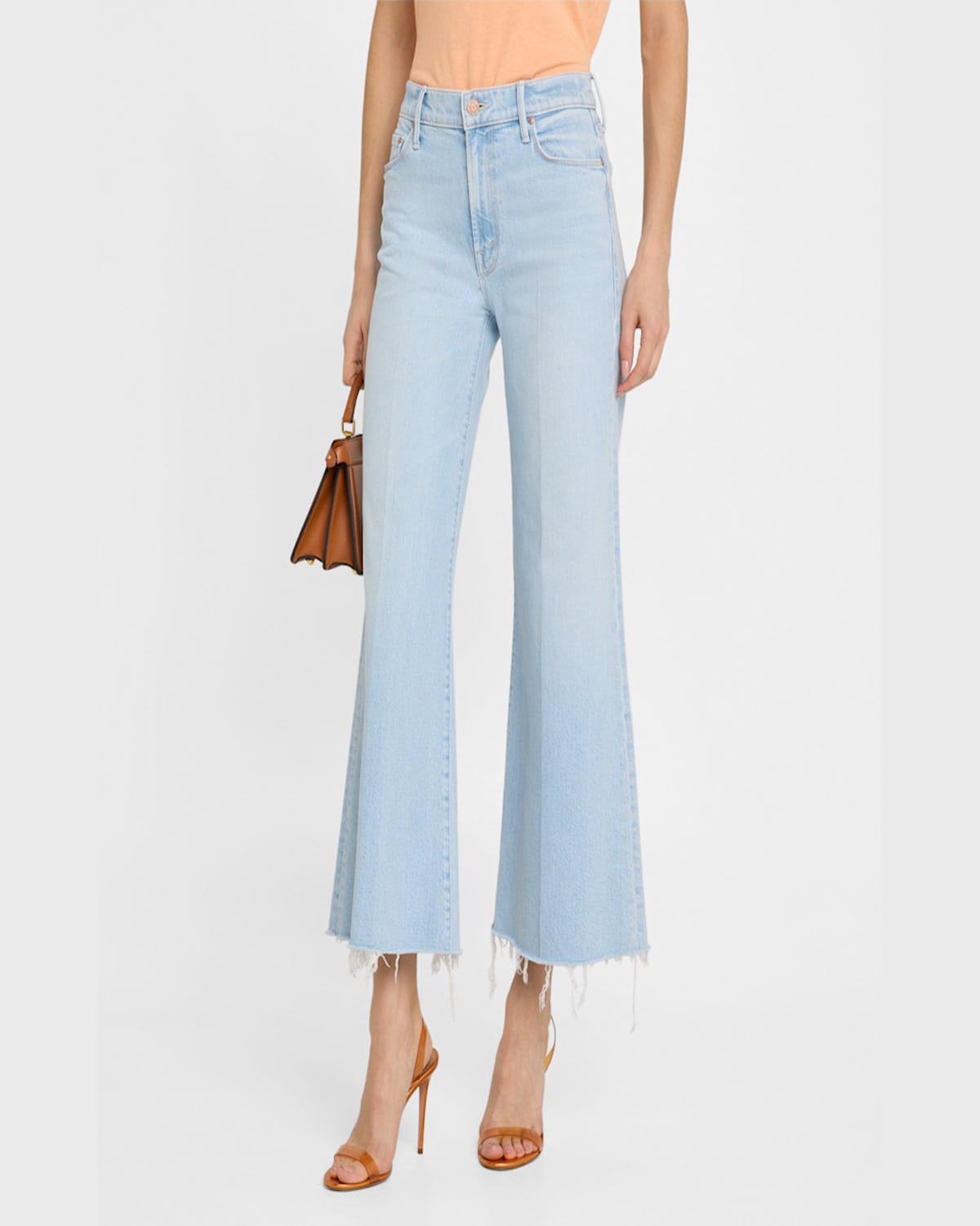 Mother The Twister High Rise Ankle Wide Leg Jeans In Cowabunga In Cowabunga