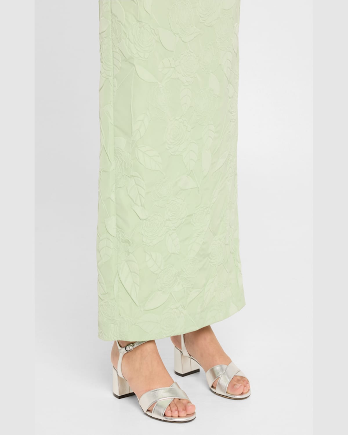Shop Stuart Weitzman Dayna Metallic Leather Crisscross Sandals In Silver