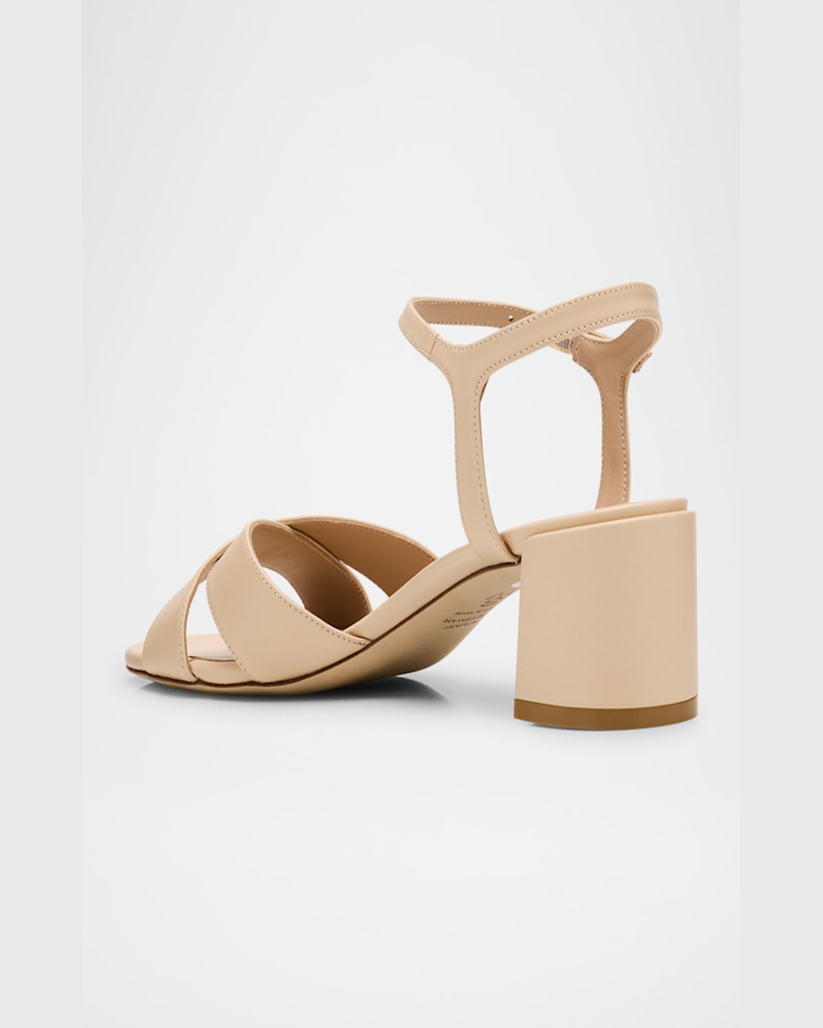 STUART WEITZMAN DAYNA LEATHER CRISSCROSS SANDALS 