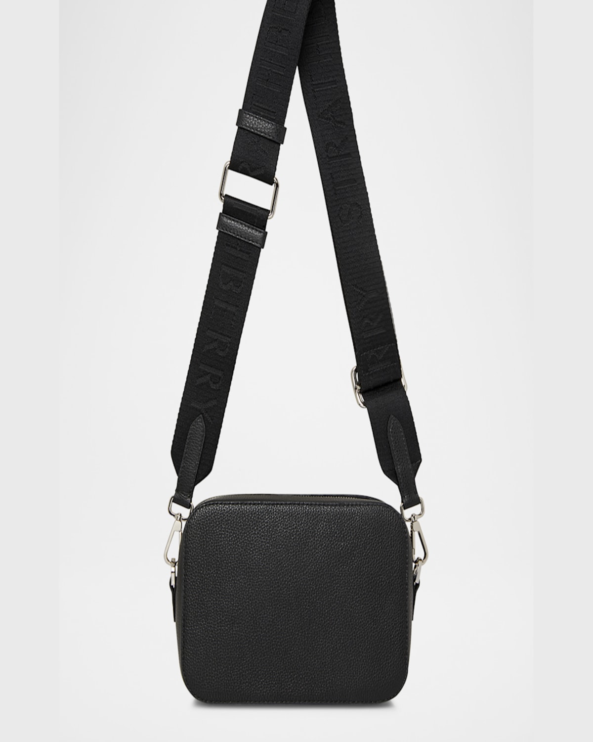 Strathberry Mosaic Leather Crossbody Bag In Black