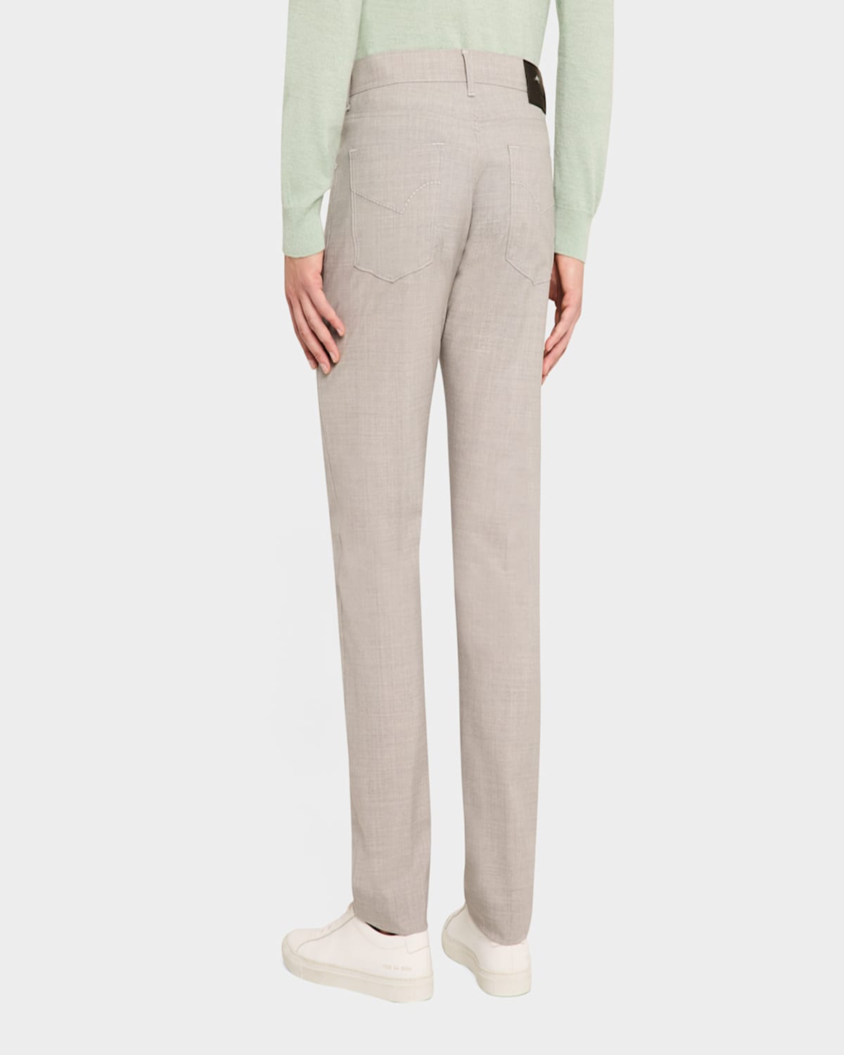 Shop Marco Pescarolo Men's 130s Tropical Wool 5-pocket Pants In Light Grey