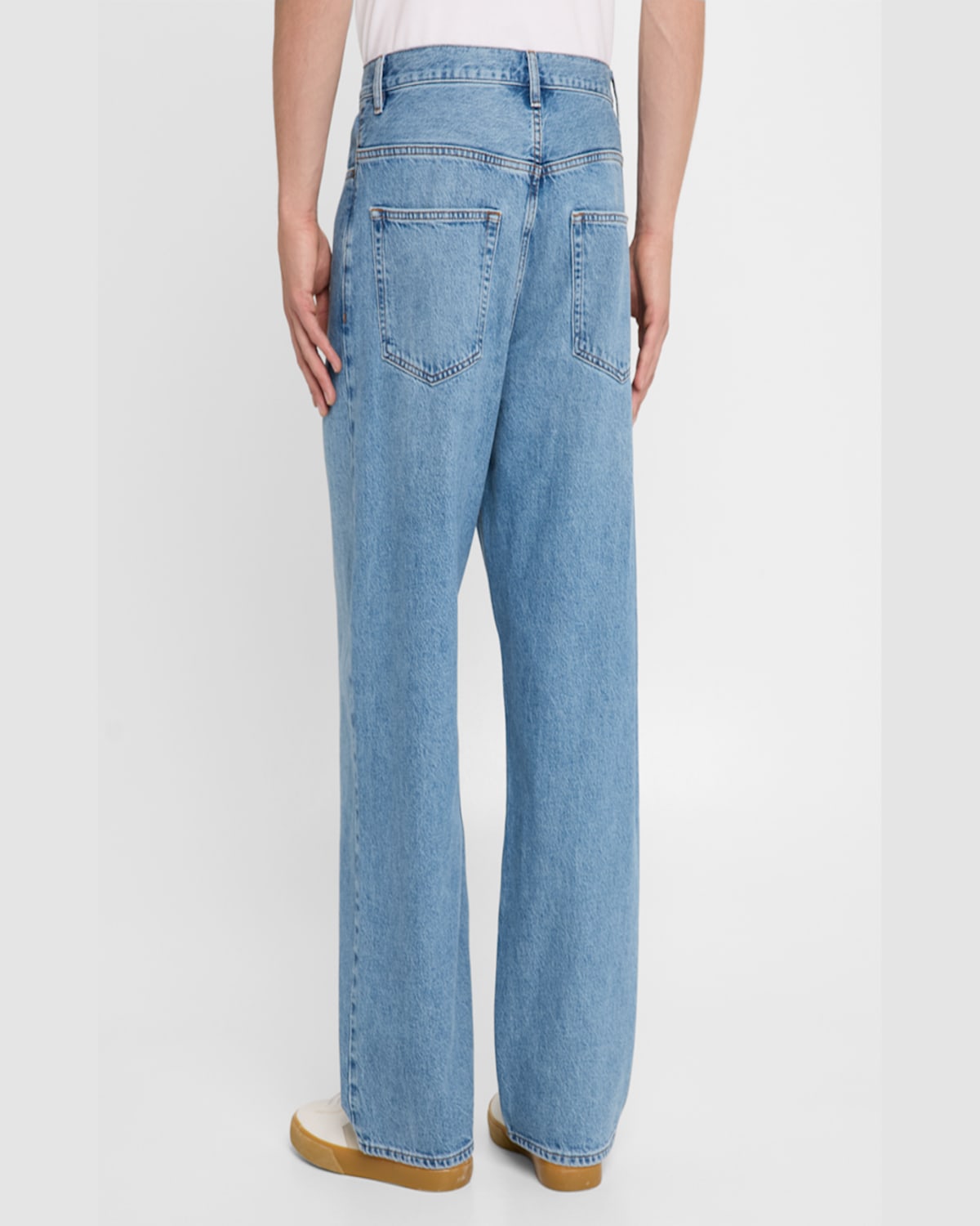 Frame Men's Baggy Rigid Denim Jeans In Blue